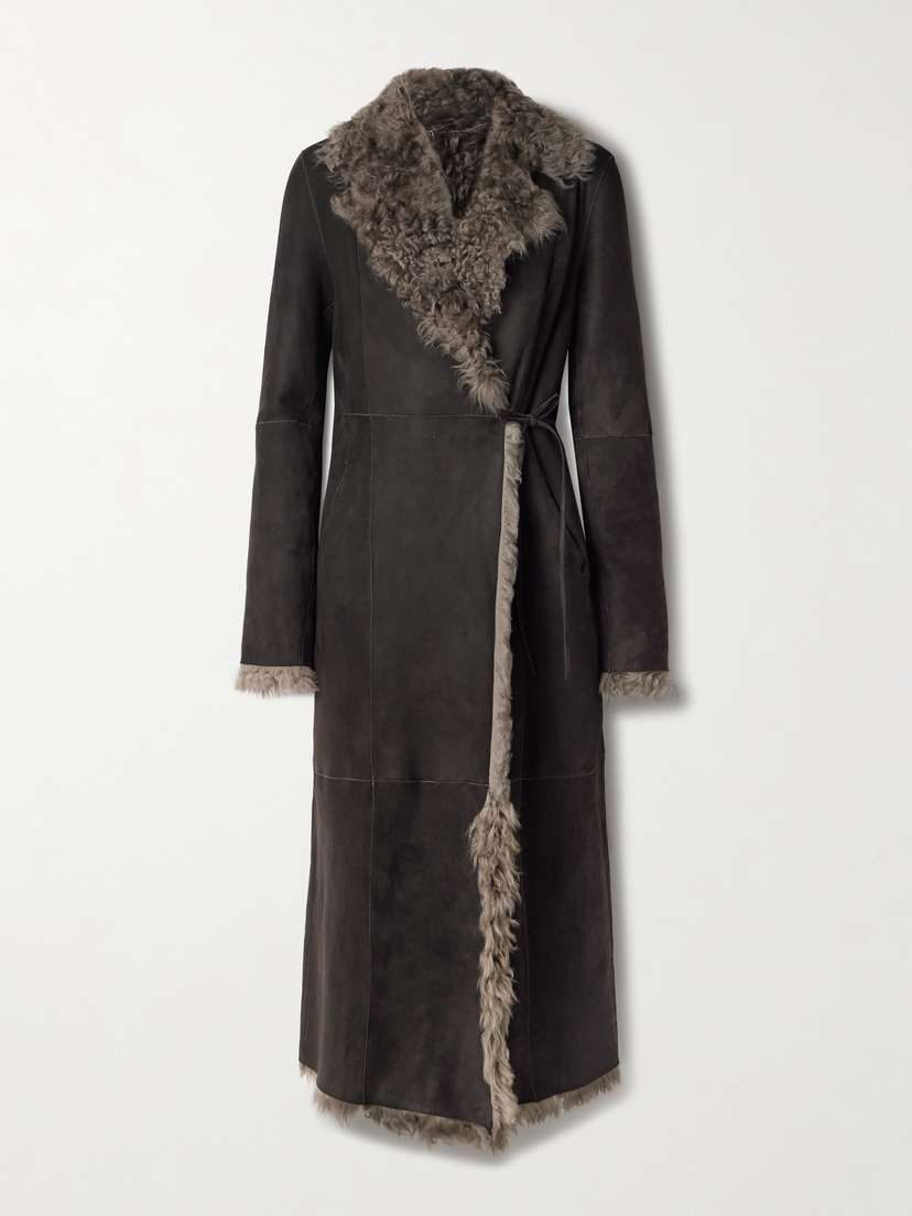 Nour Hammour Joni Reversible Shearling Coat - FR 34