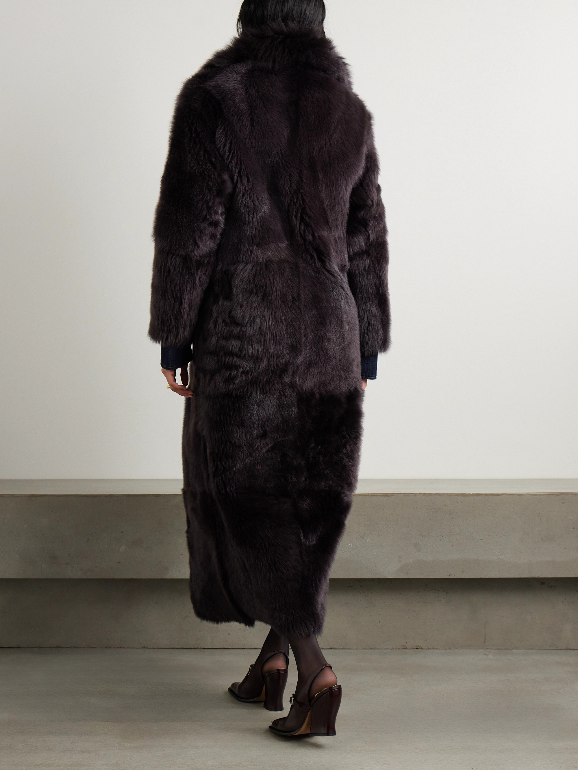 NOUR HAMMOUR Evita shearling coat