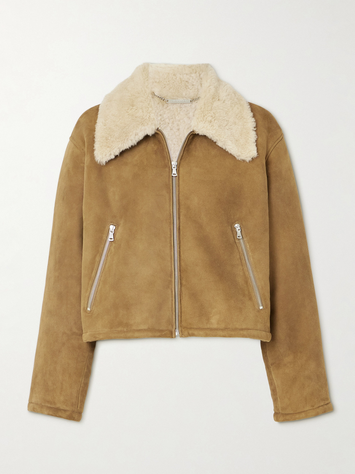 Nour Hammour Nyla Shearling Jacket In Natural