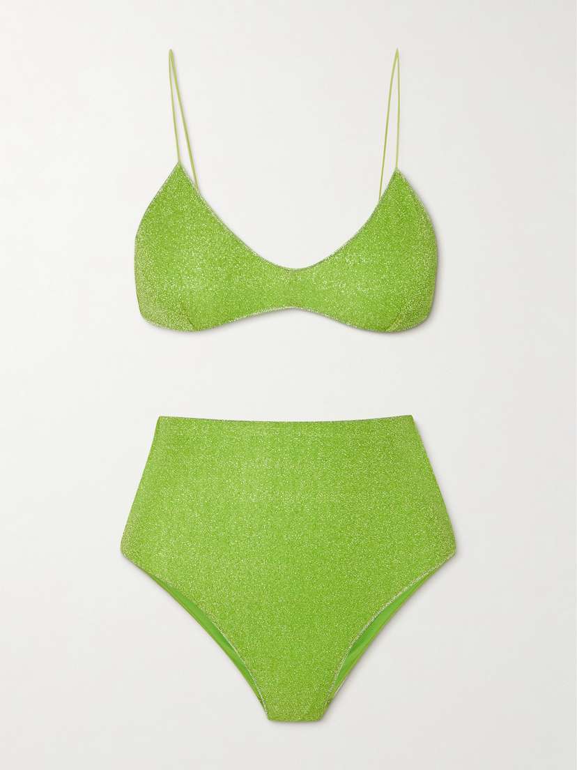 Oséree Lumière Metallic Triangle Bikini
