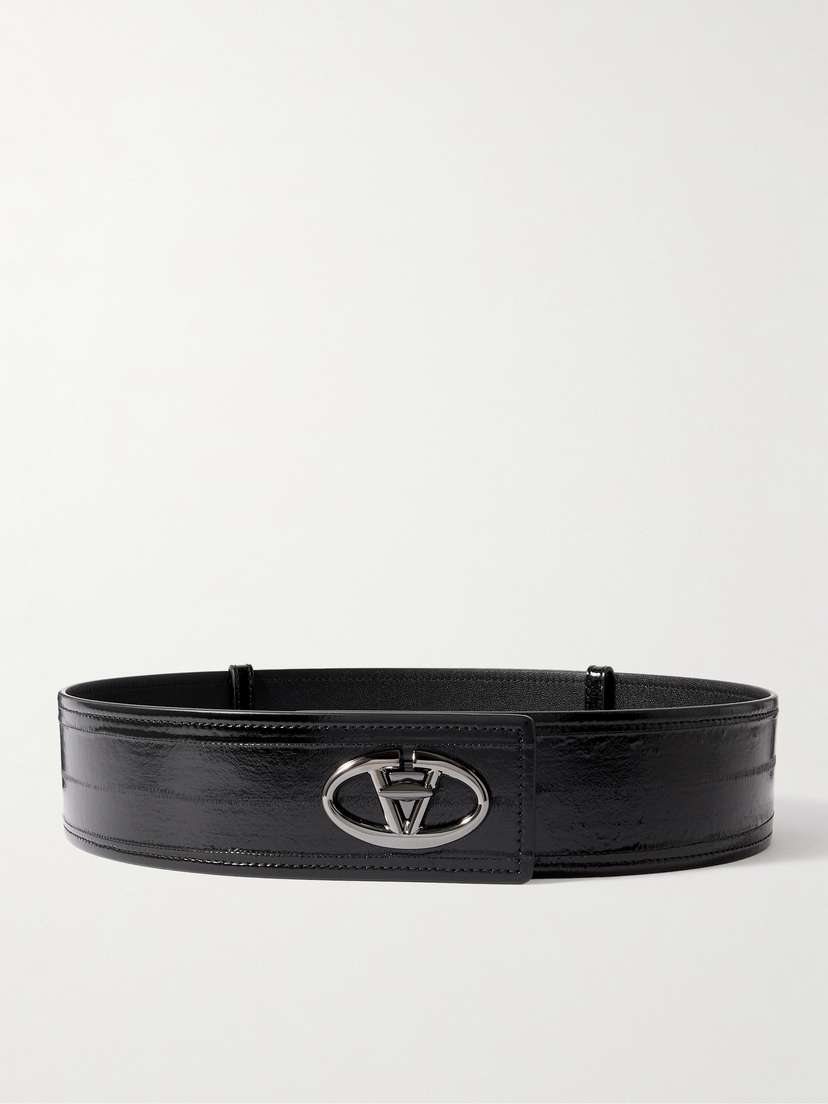 Valentino Garavani Glossed-eel Belt