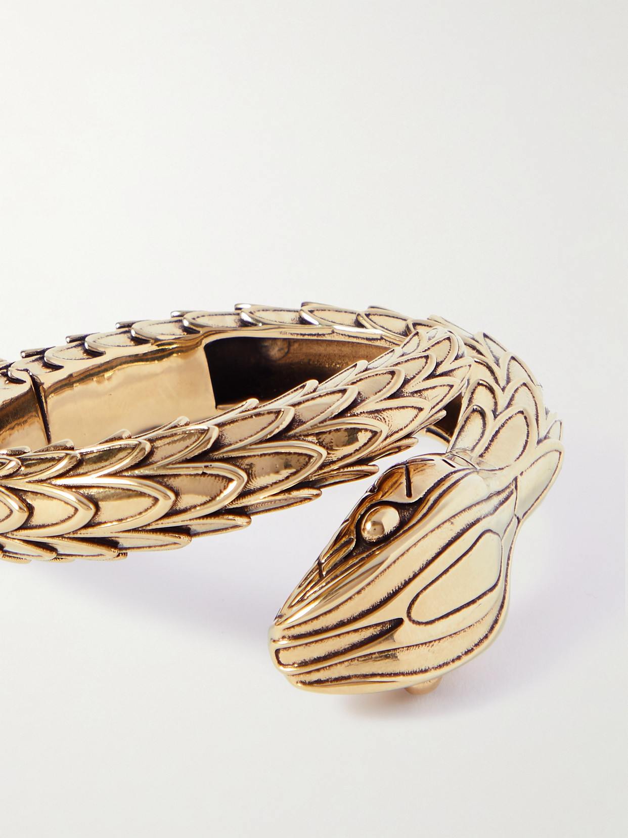 Chloé Snake Gold-tone Cuff In Gold