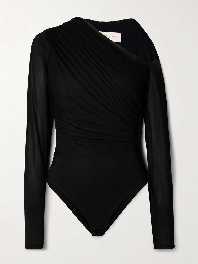 Zimmermann Gathered Jersey Bodysuit