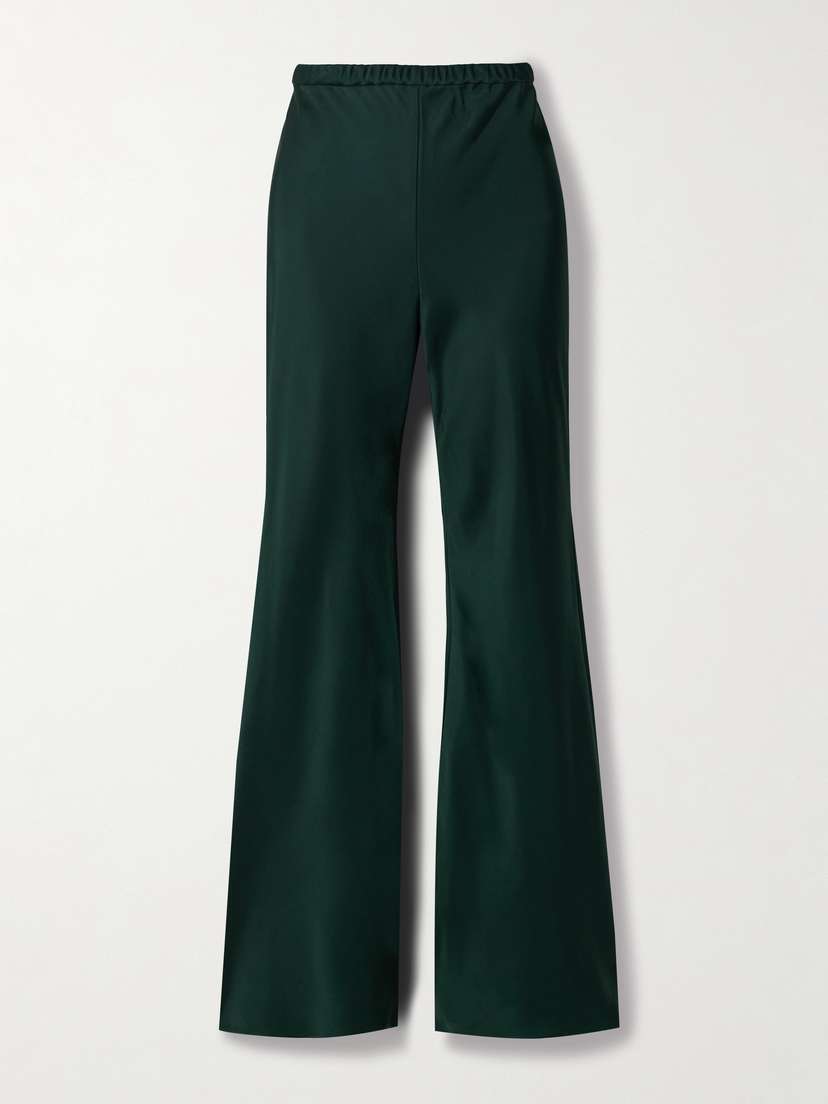 Zimmermann Eden Satin-twill Flared Pants