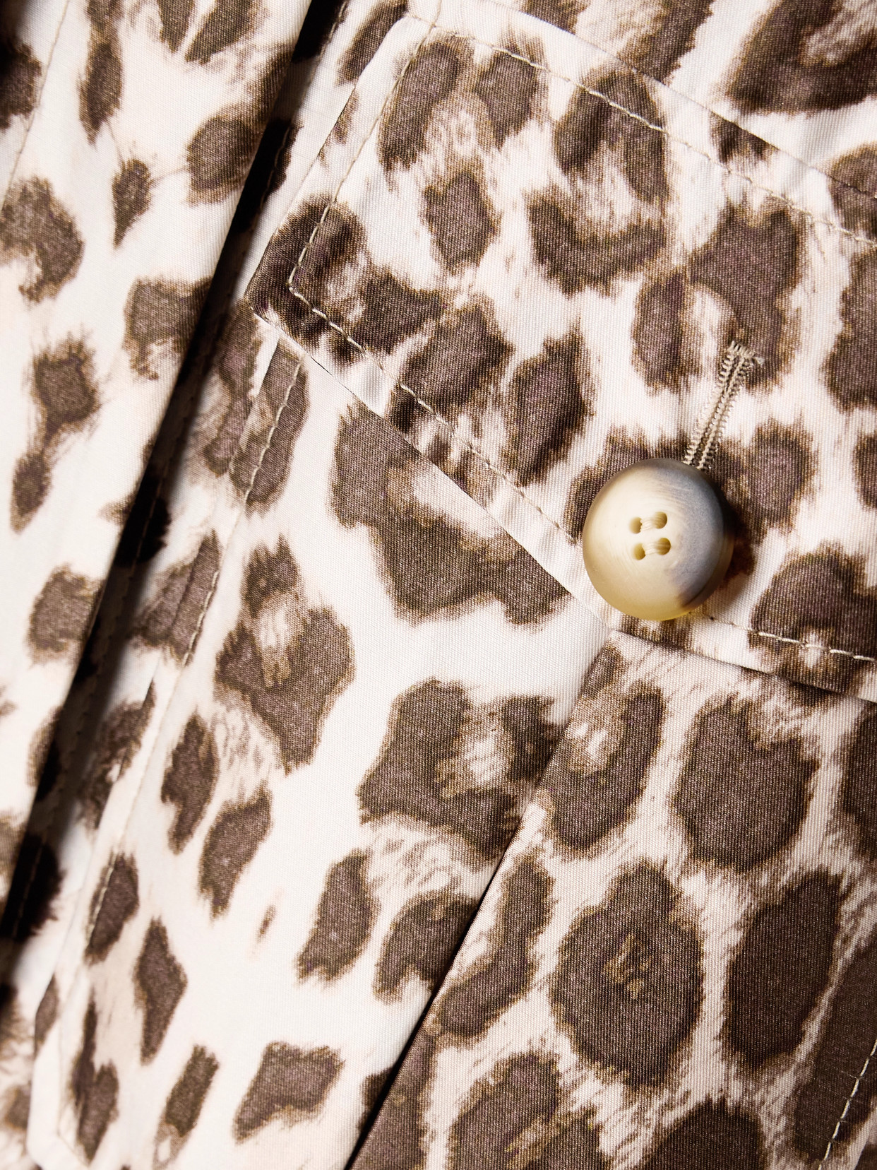 Zimmermann Illustration Leopard Print Twill Trench Coat In Animal Print