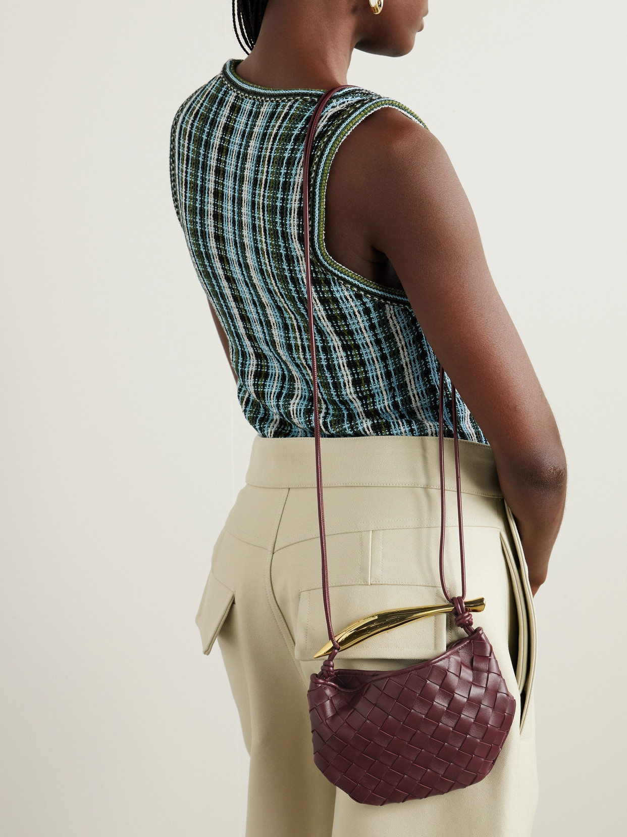 Sardine Mini Intrecciato Shoulder Bag