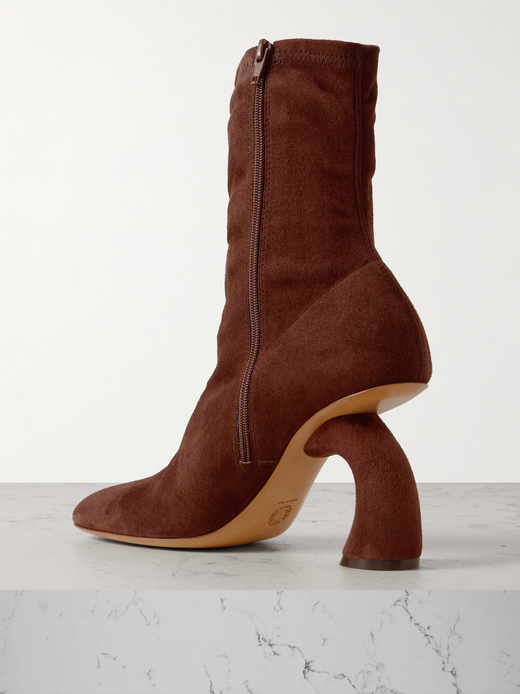 Dries Van Noten Suede ankle boots thumbnail