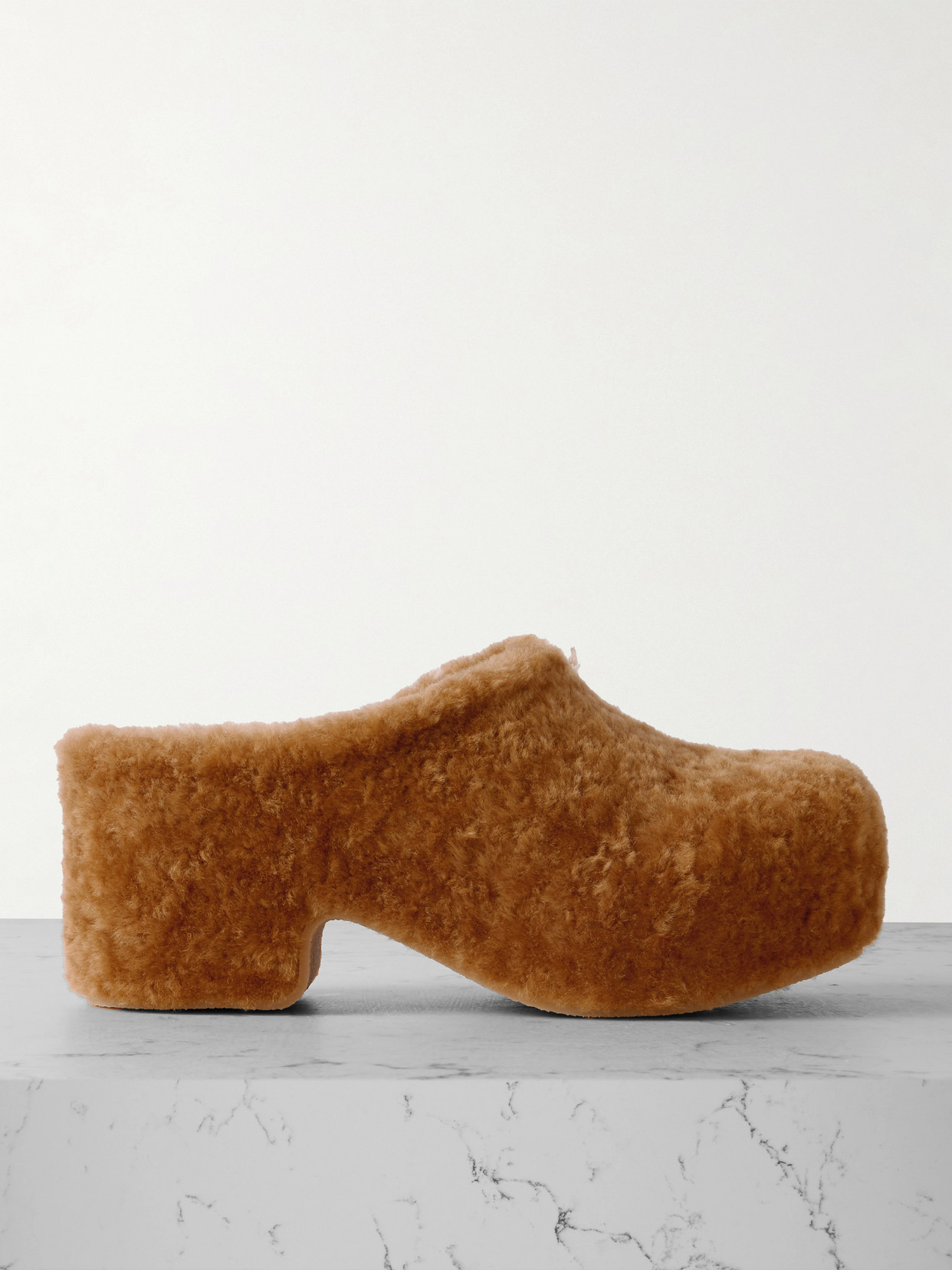 DRIES VAN NOTEN SHEARLING MULES