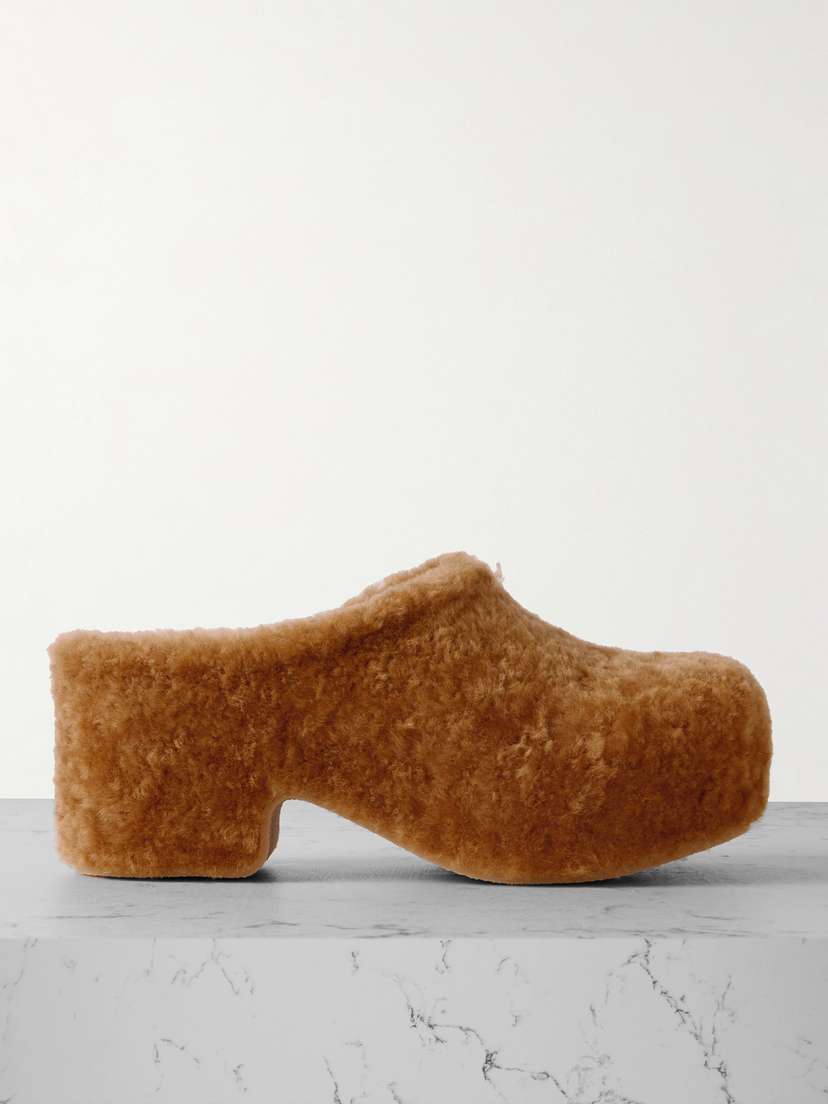 Dries Van Noten Shearling Mules