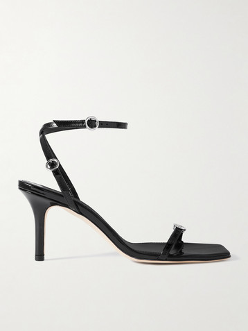 AEYDE Hallie patent-leather sandals