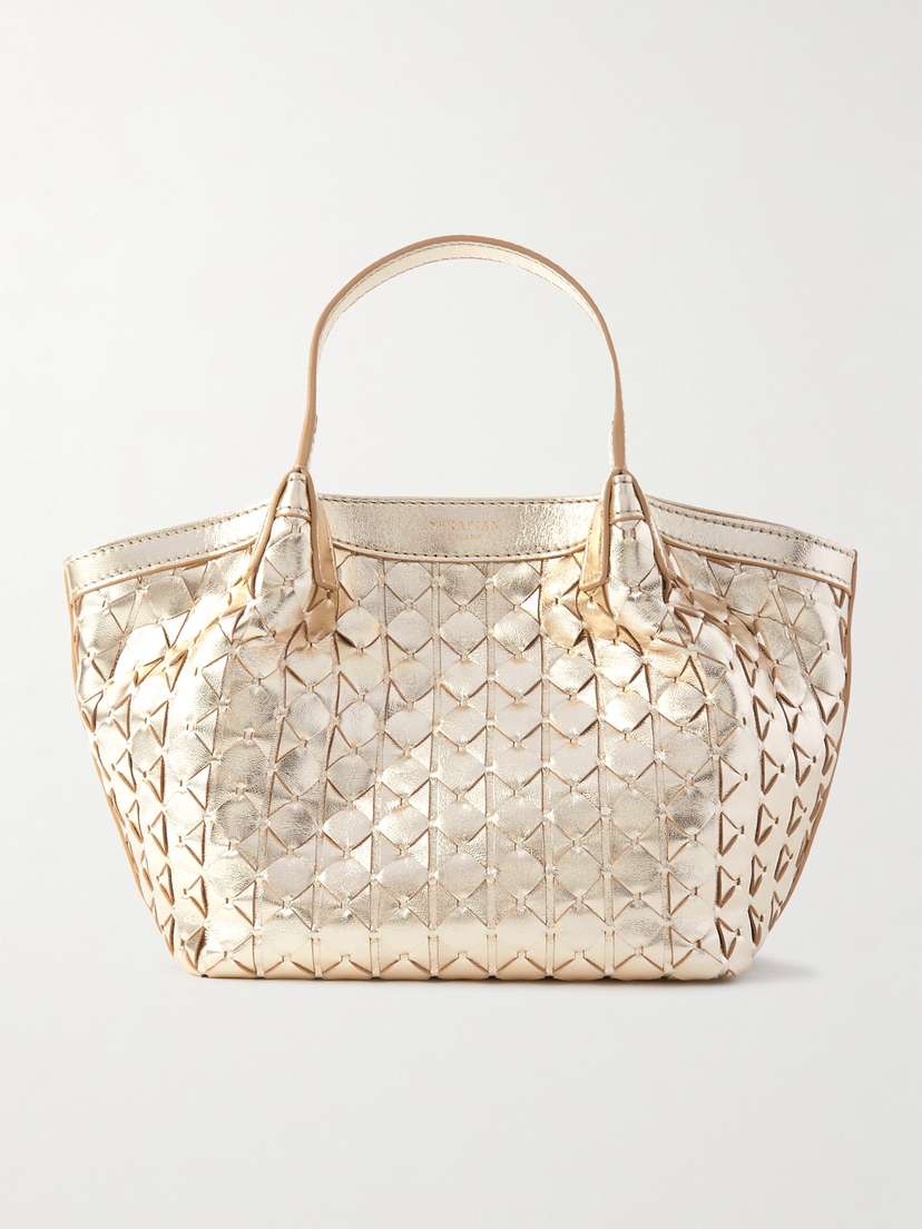 Serapian Mini Secret Woven Leather Tote