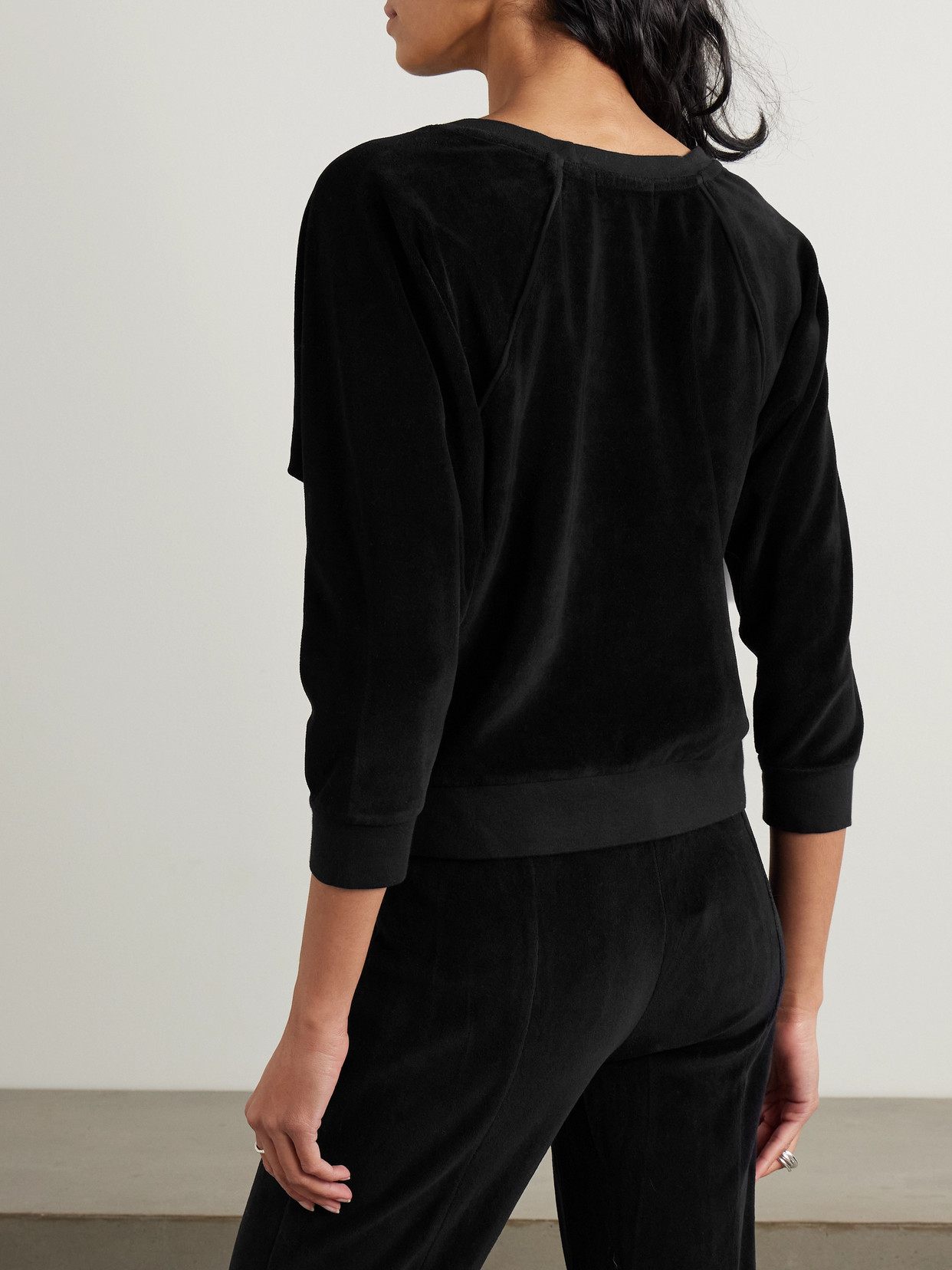 Saba Cotton-Blend Velour Sweatshirt