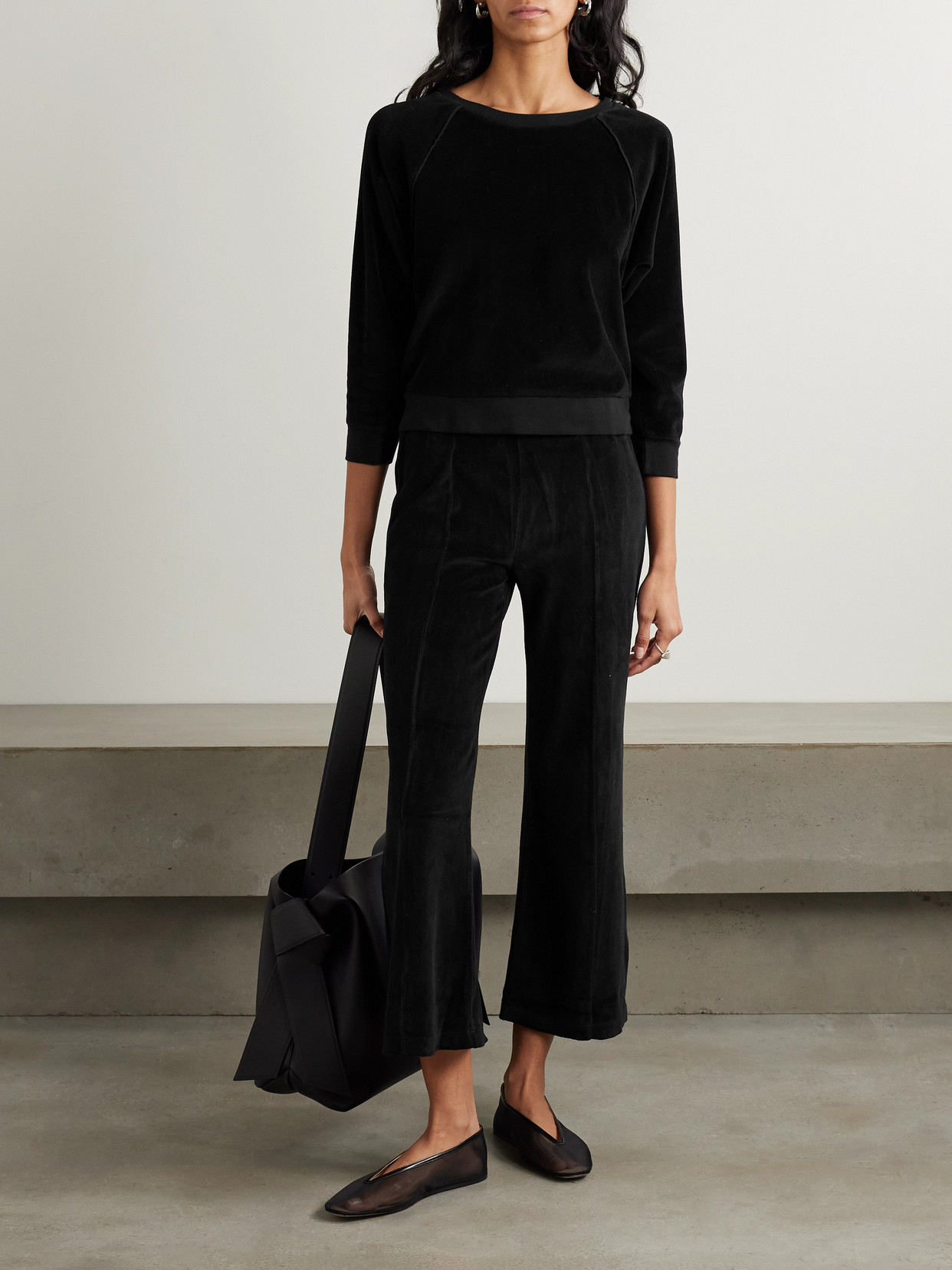 Saba Cotton-Blend Velour Sweatshirt