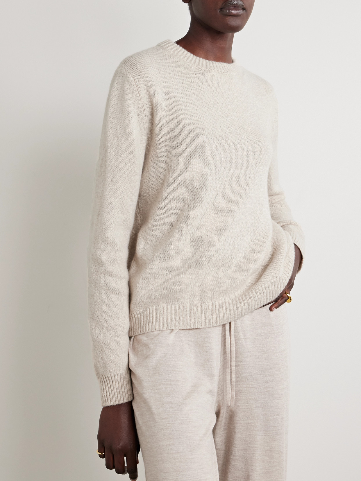 Suzie Kondi Kismet Cashmere Sweater In Neutrals