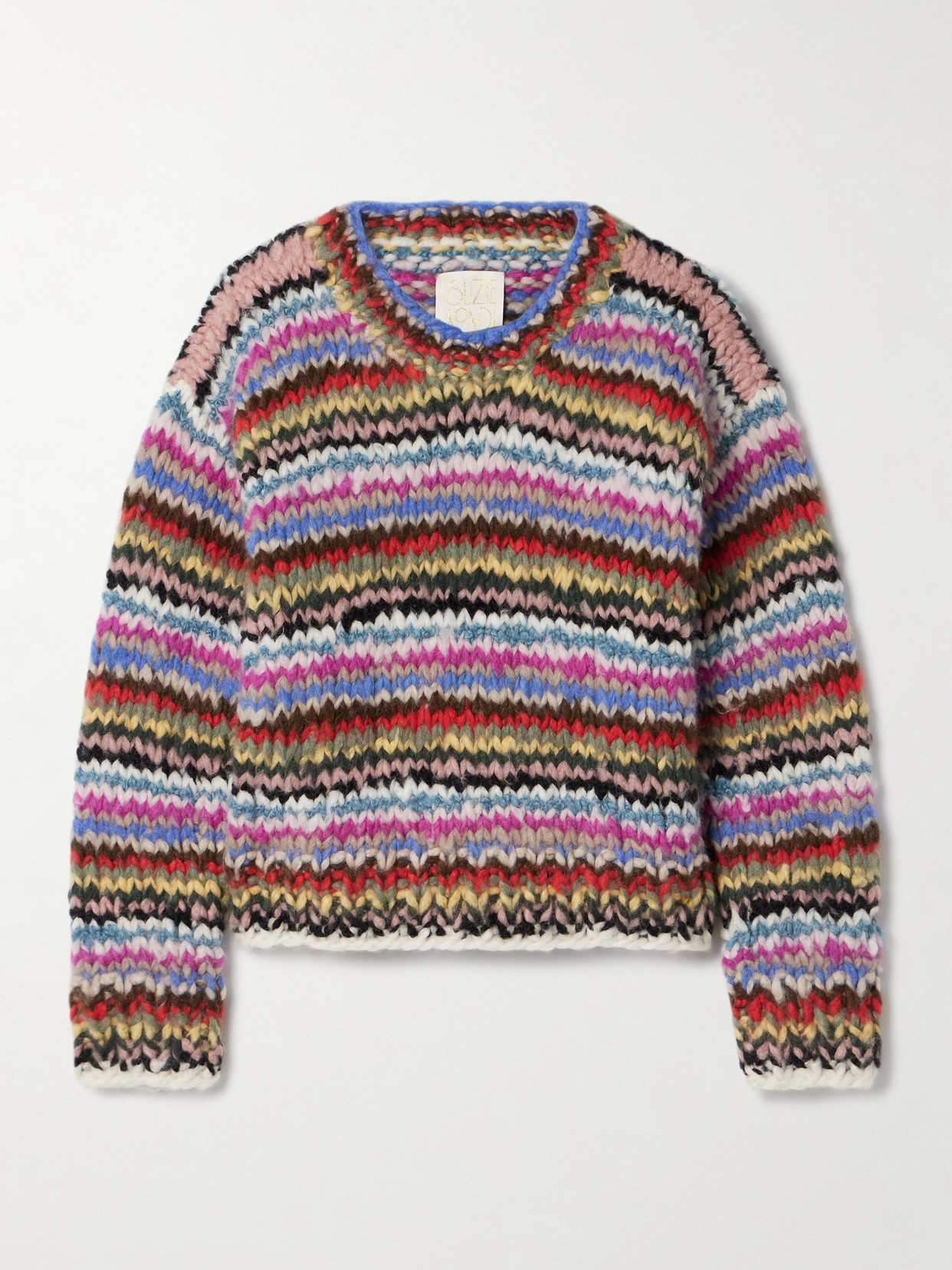 Suzie Kondi Jooshi Striped Cashmere Sweater In Multi