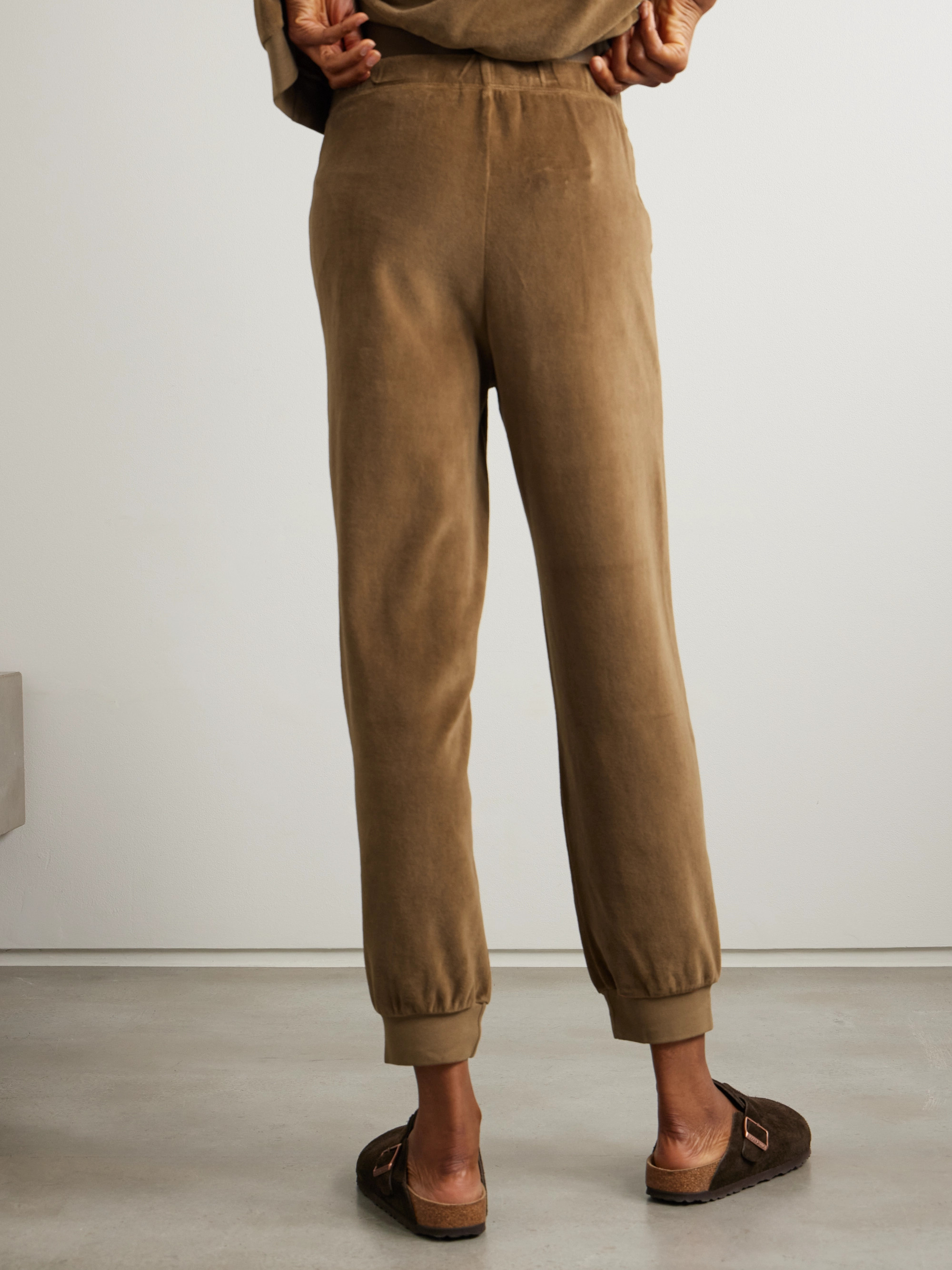 ロンハーマン　suziekondi TINOS SLIM TRACK PANT The Tinos Slim Track Pants in Velour – Suzie Kondi