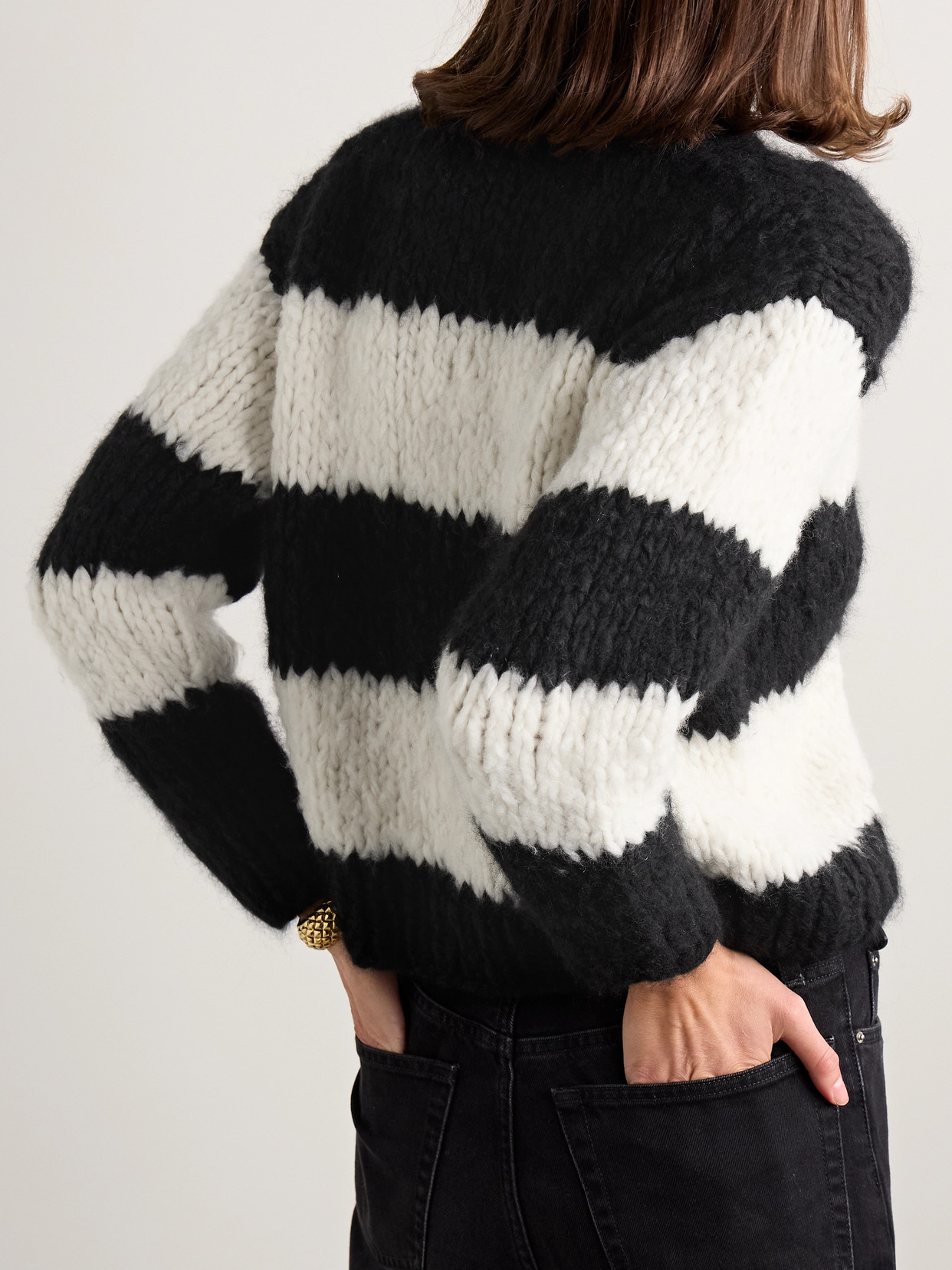 Jooshi Striped Cashmere Sweater