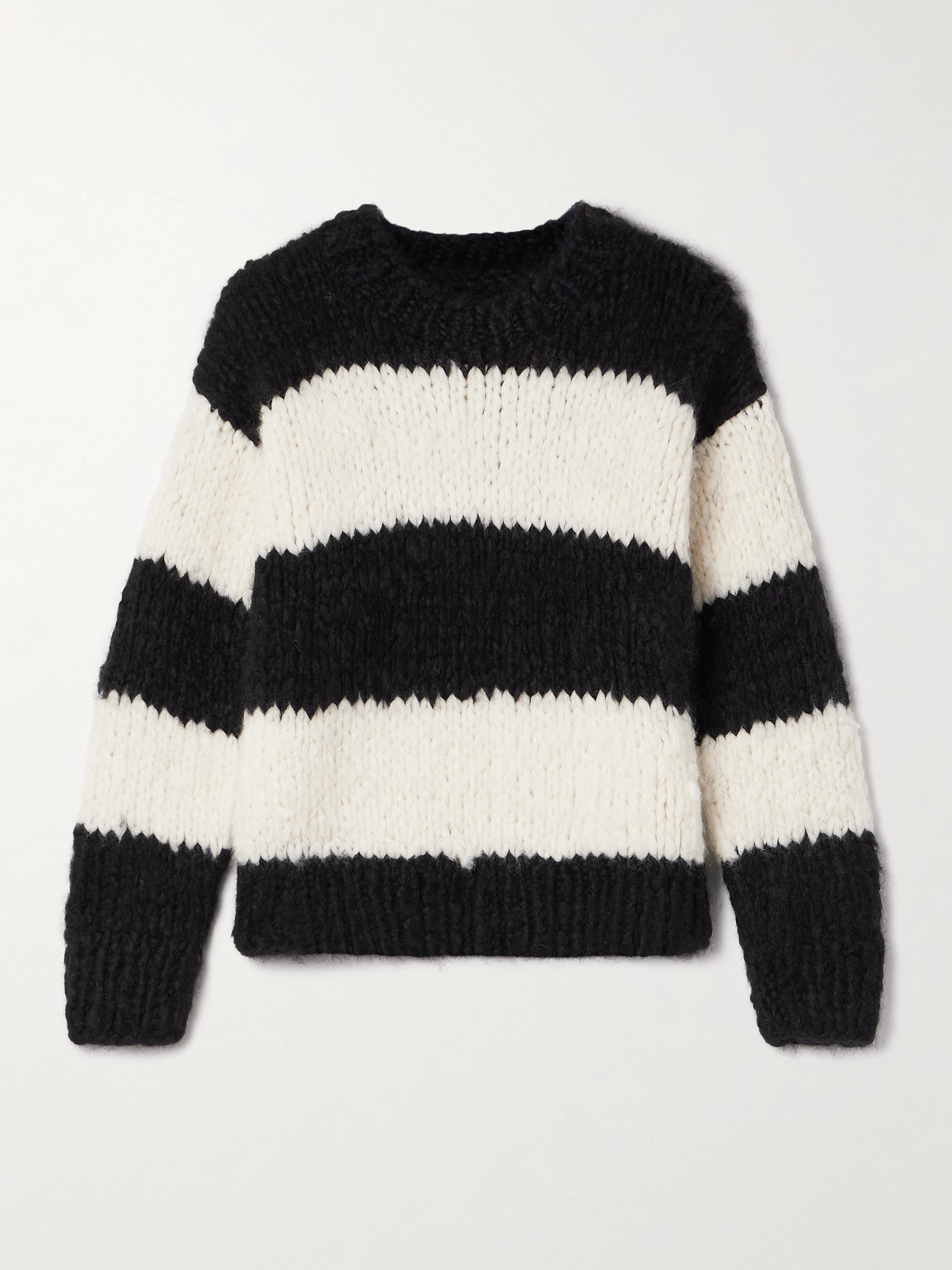 Suzie Kondi Jooshi Striped Cashmere Sweater In Black