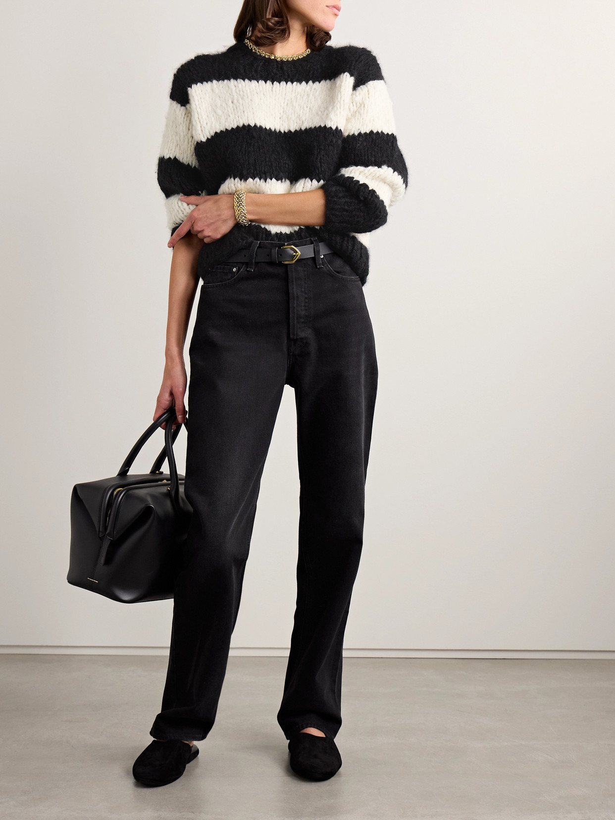 Jooshi Striped Cashmere Sweater