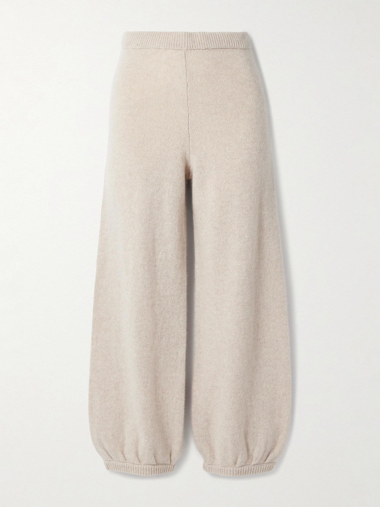 Suzie Kondi - Kalamata Cashmere Tapered Track Pants - Neutrals