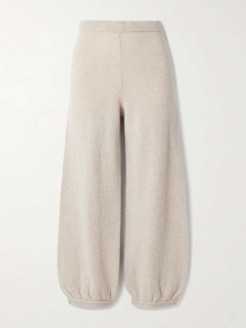 Suzie Kondi Kalamata Cashmere Tapered Track Pants - x large