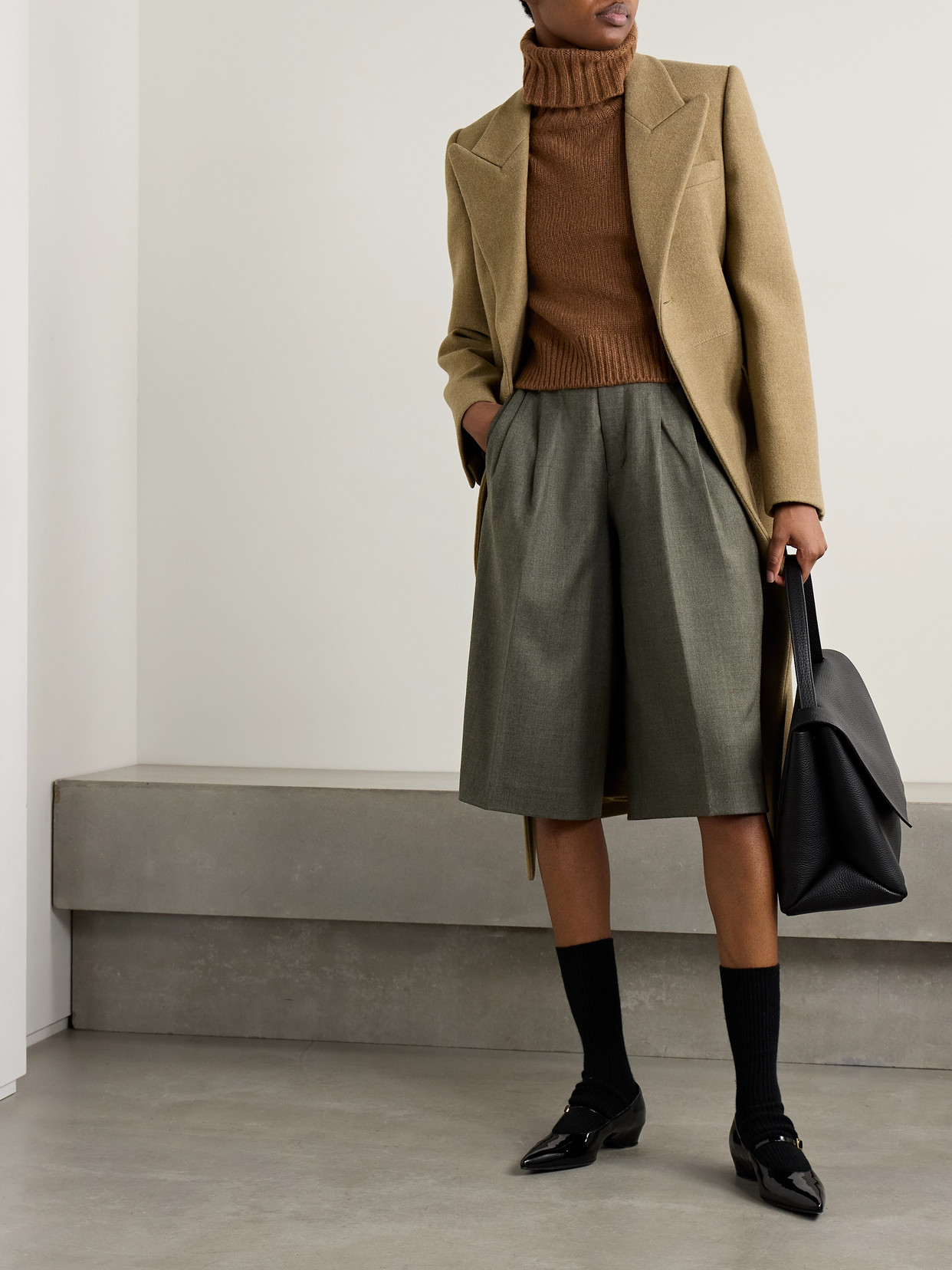Suzie Kondi Tirana Cashmere Turtleneck Sweater In Brown