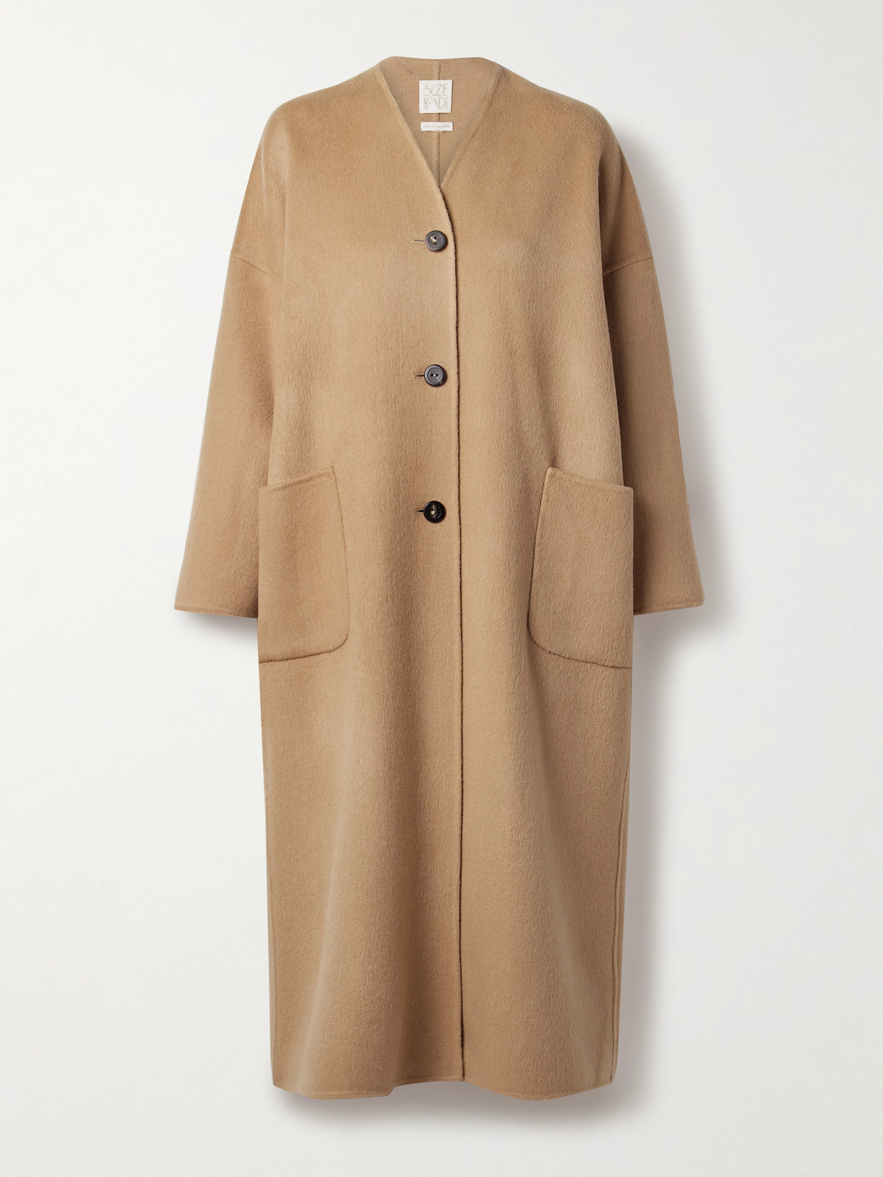 Suzie Kondi Kyma Cashmere Coat In Brown