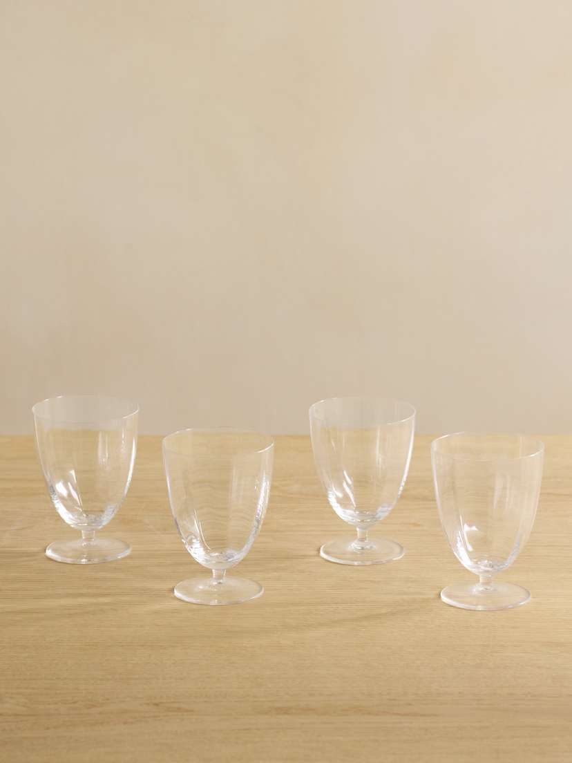 L'Objet Iris Set Of Four Water Glasses