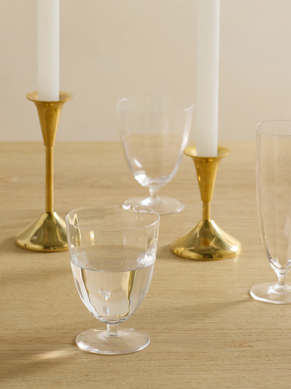 L'OBJET IRIS SET OF FOUR WATER GLASSES