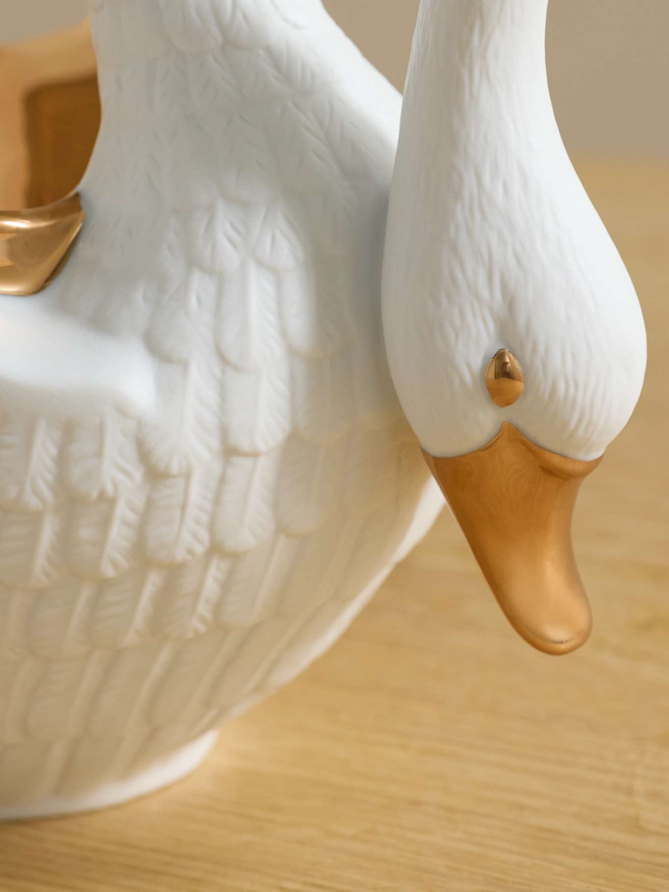 L'OBJET Swan large gold-plated porcelain bowl | NET-A-PORTER