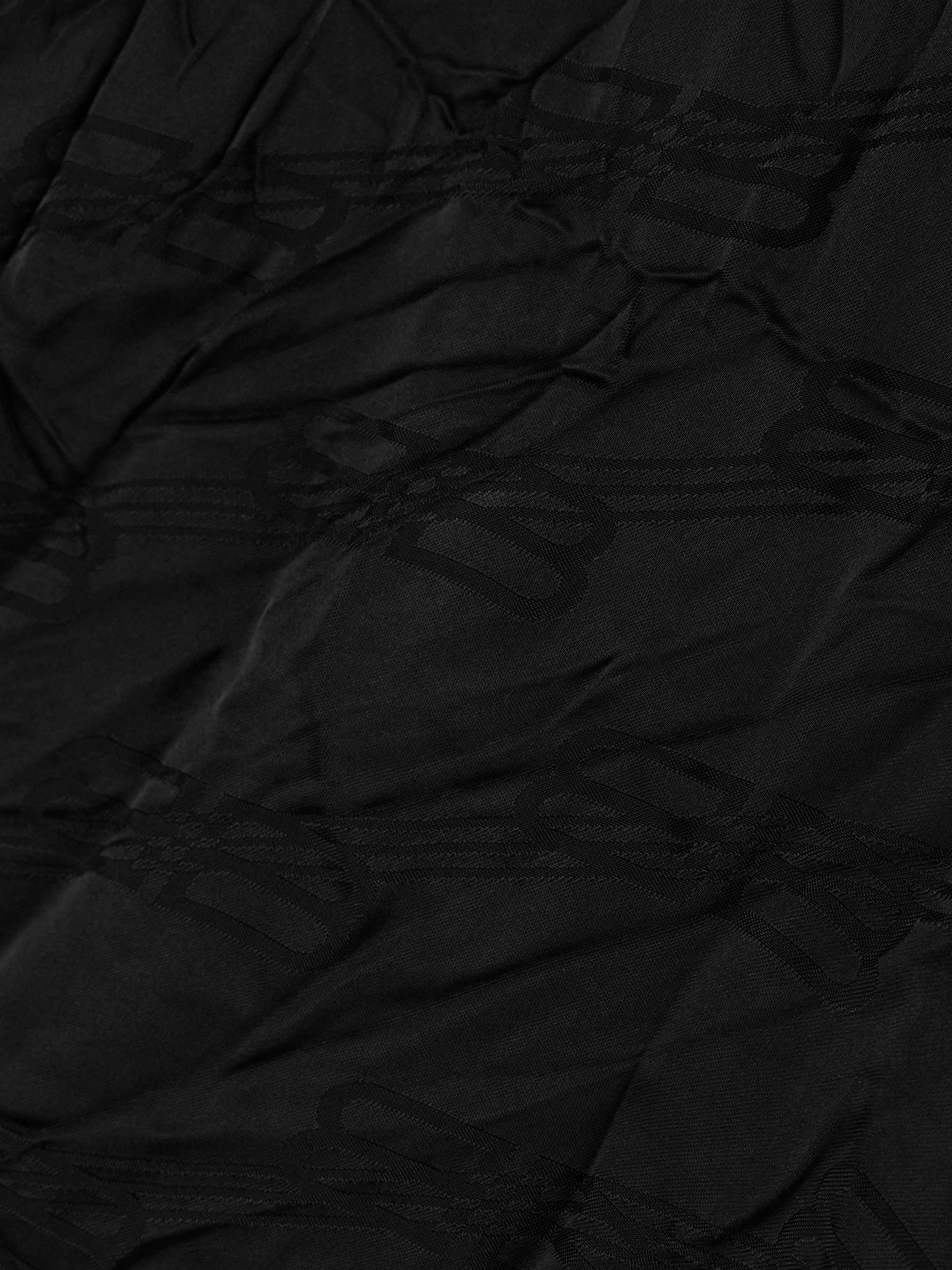 BALENCIAGA Oversized crinkled satin-jacquard shirt
