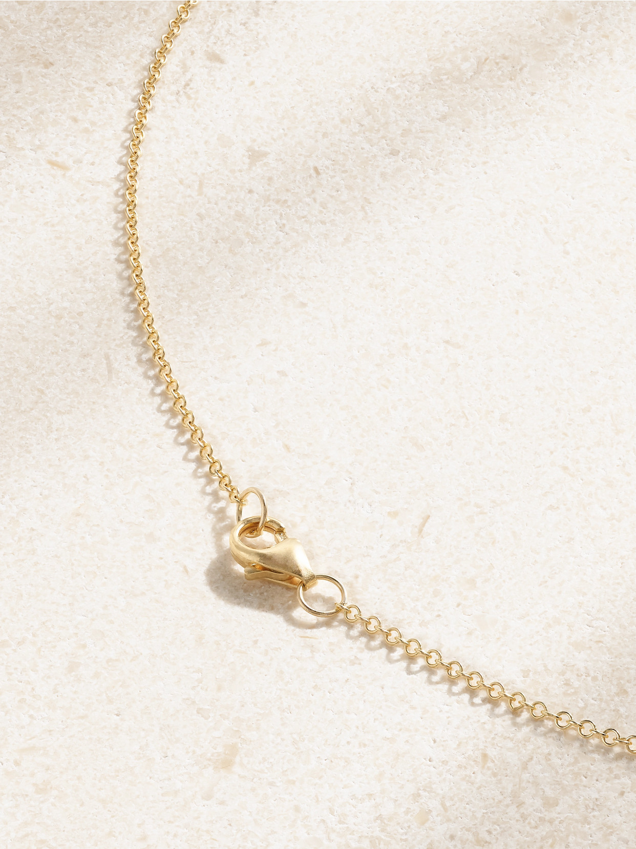 Brent Neale Small Magic Mushroom 18-karat Gold, Rhodochrosite And Sapphire Necklace In Gold