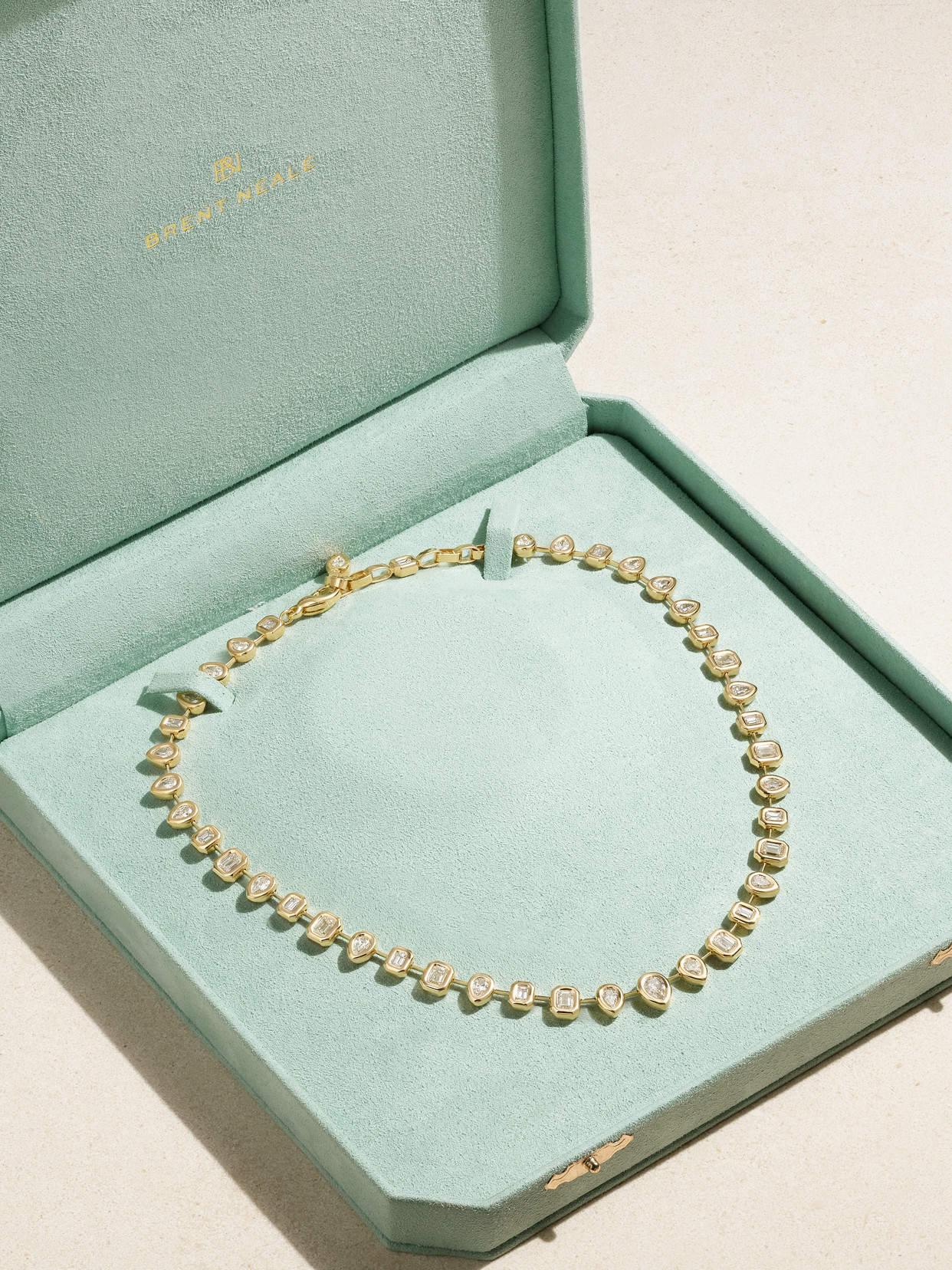 Brent Neale Pillow 18-karat Gold Diamond Necklace In Gold