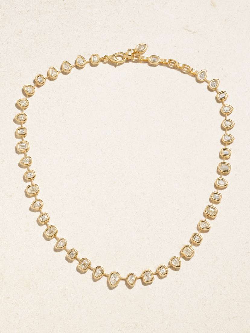 Brent Neale Pillow 18-karat Gold Diamond Necklace