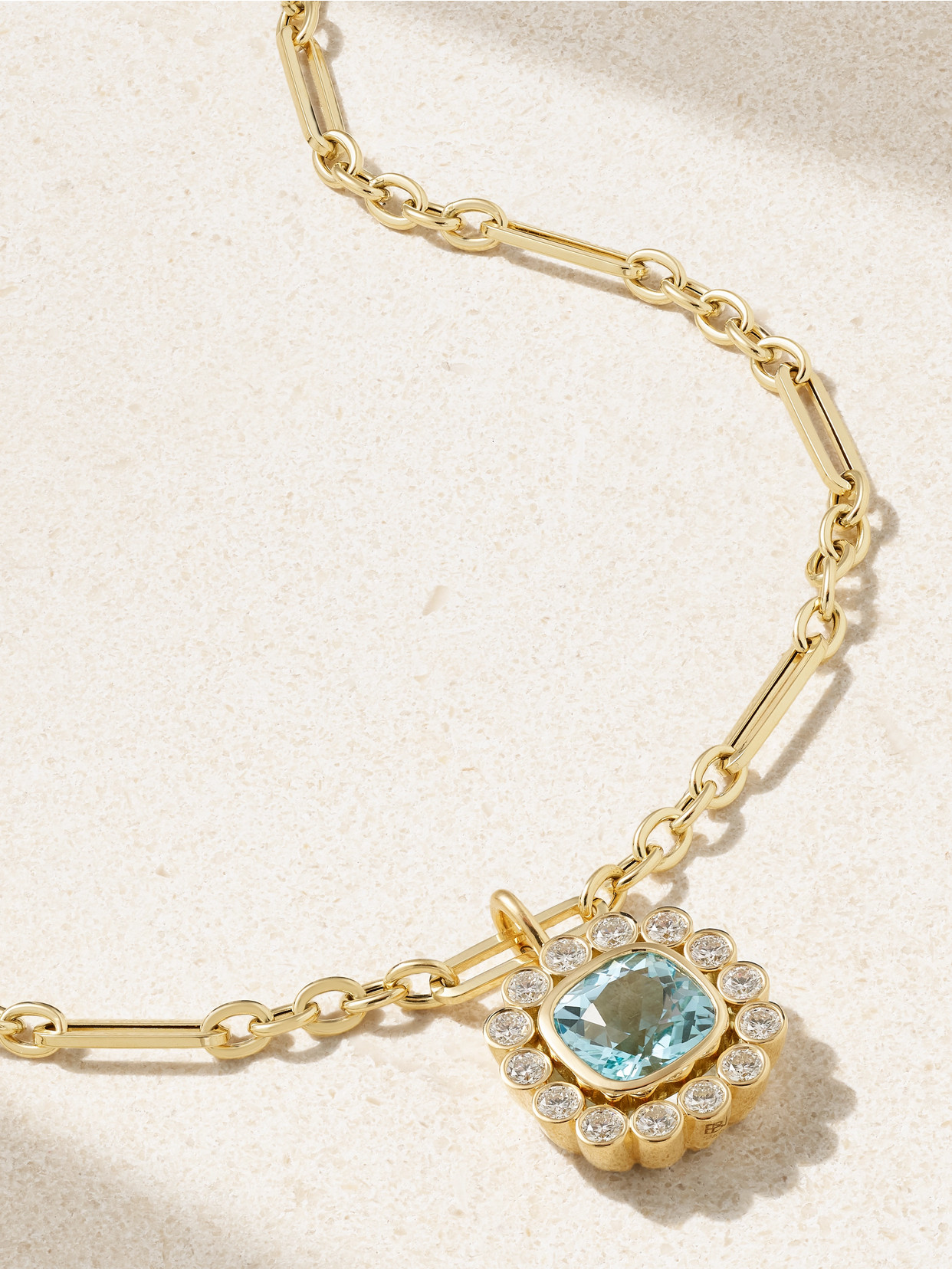 Brent Neale Wildflower 18-karat Gold, Topaz And Diamond Necklace In Gold