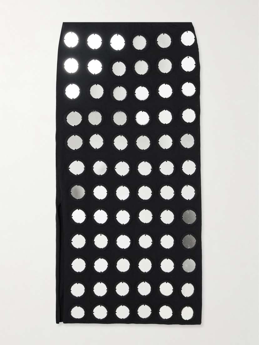 Conner Ives Embellished Cotton Maxi Skirt