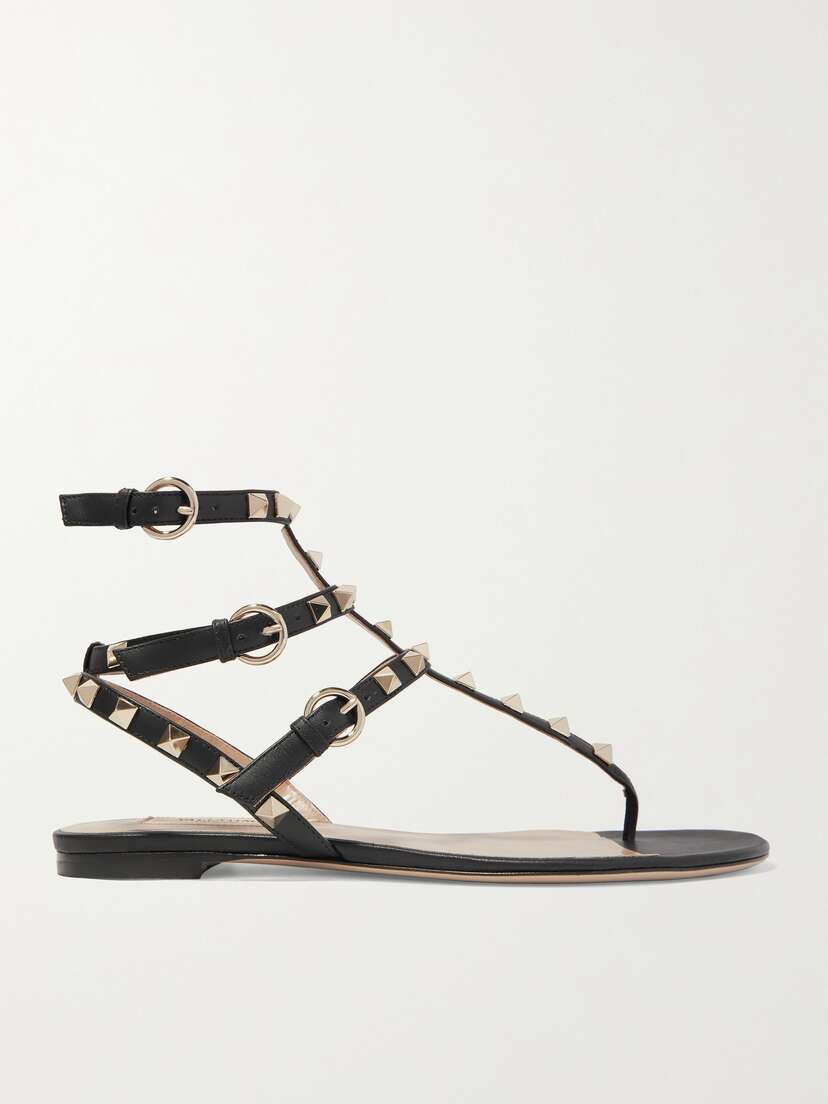 Valentino Garavani The Rockstud Leather Sandals