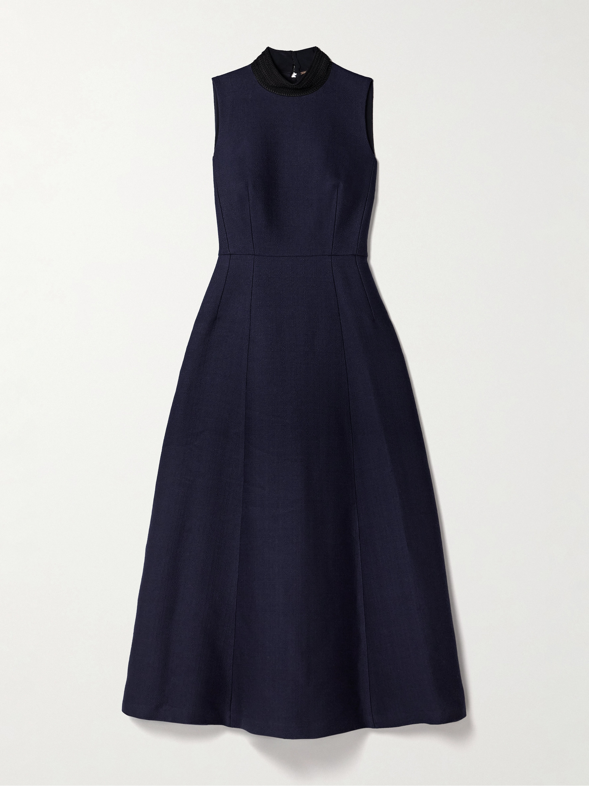 Adam Lippes Eloise embroidered wool and silk-blend maxi dress thumbnail