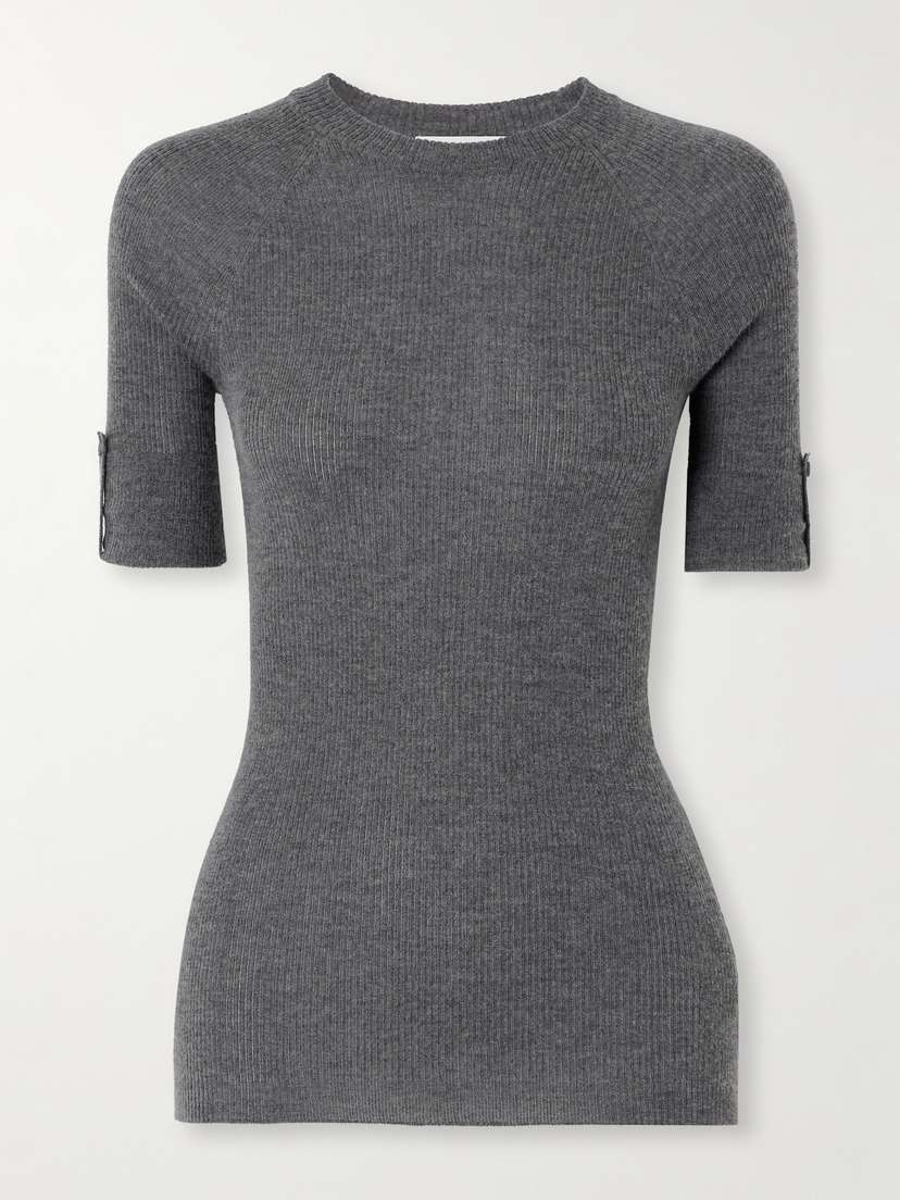 SASUPHI Ribbed Cashmere And Silk-blend Sweater