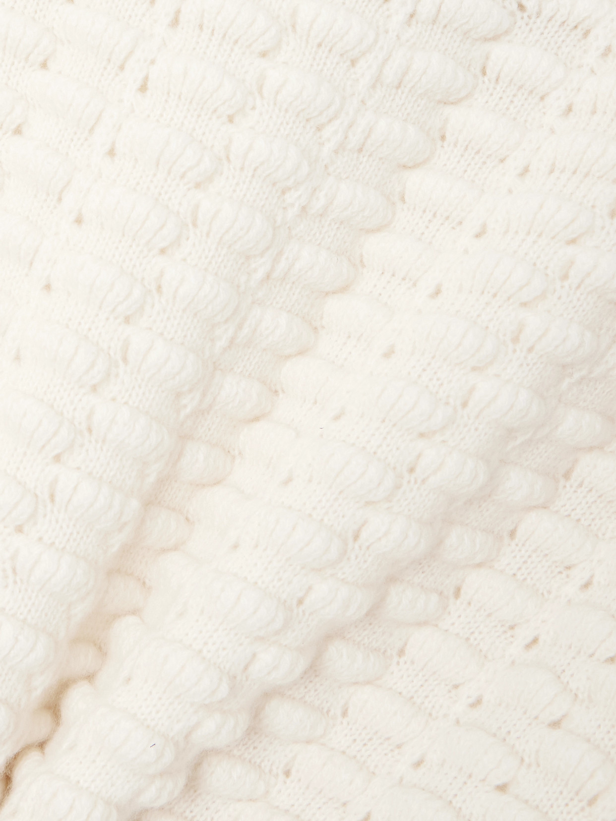 Sasuphi Lupetto Merino Wool And Cashmere-blend Sweater In Ivory