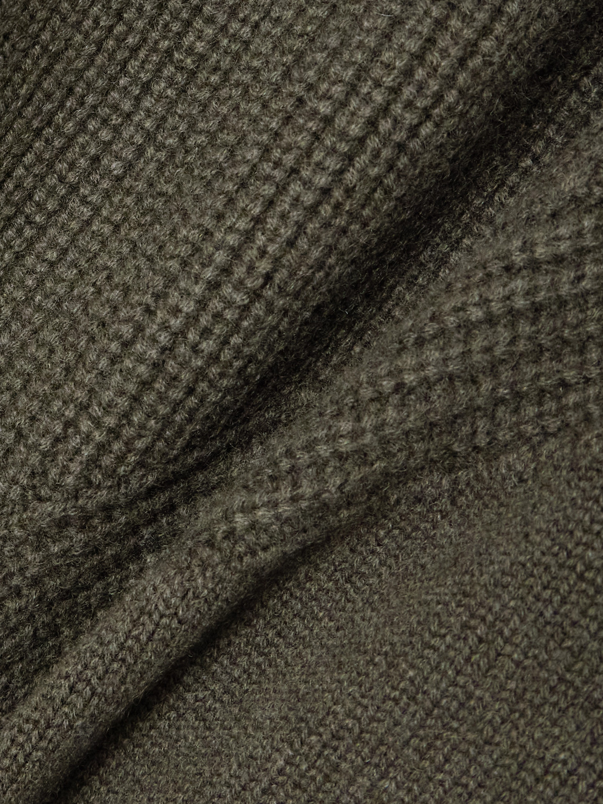 Sasuphi Armor Ribbed Cashmere Sweater In Green