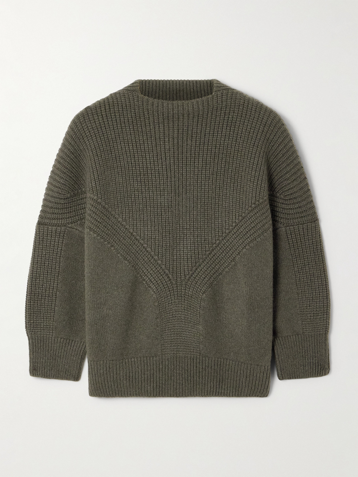 SA SU PHI - Armor Ribbed Cashmere Sweater - Green