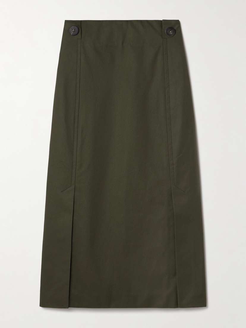 SASUPHI Cotton-gabardine Midi Skirt