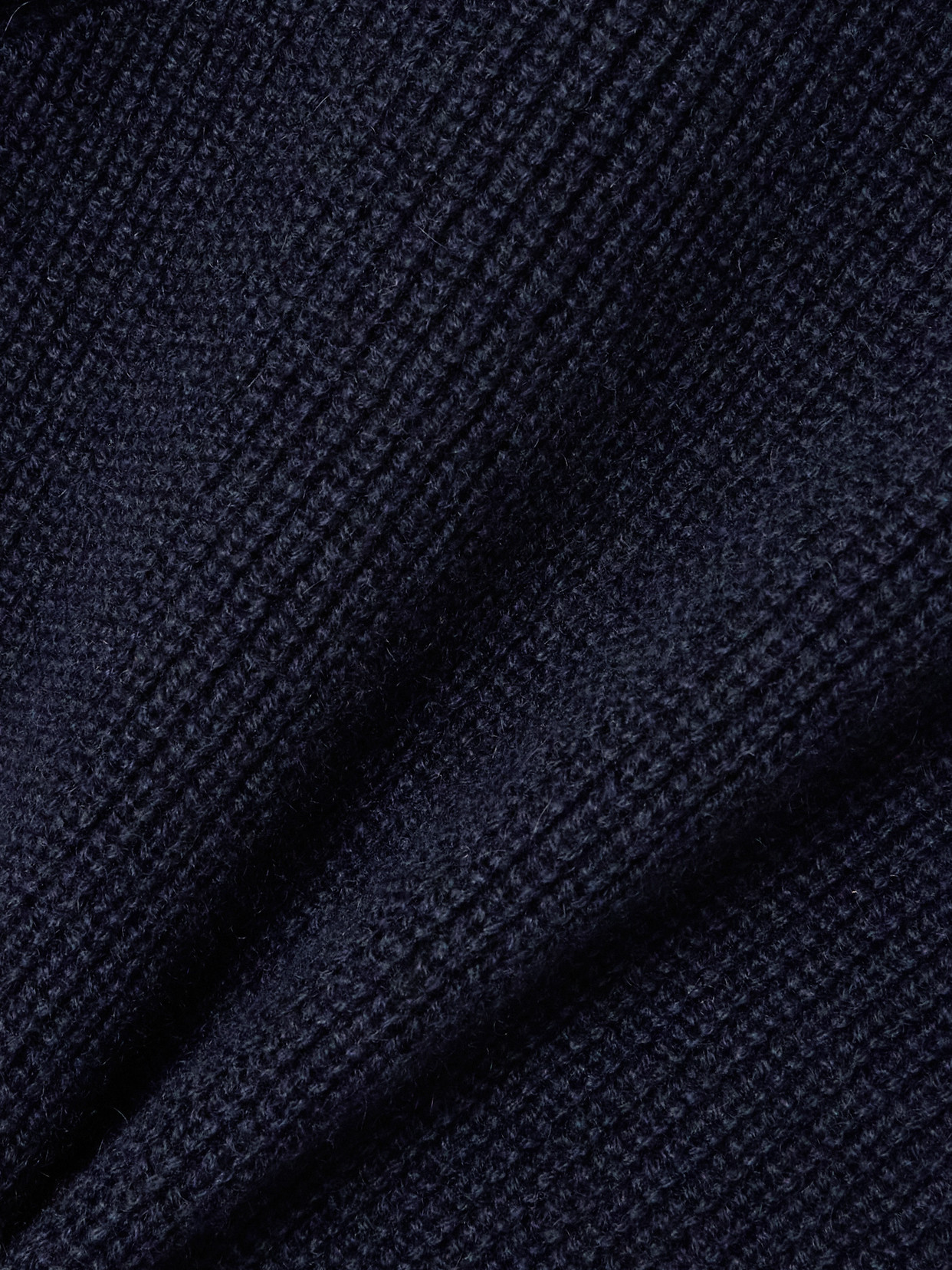Sasuphi Marine Ribbed Cashmere Sweater In Blue