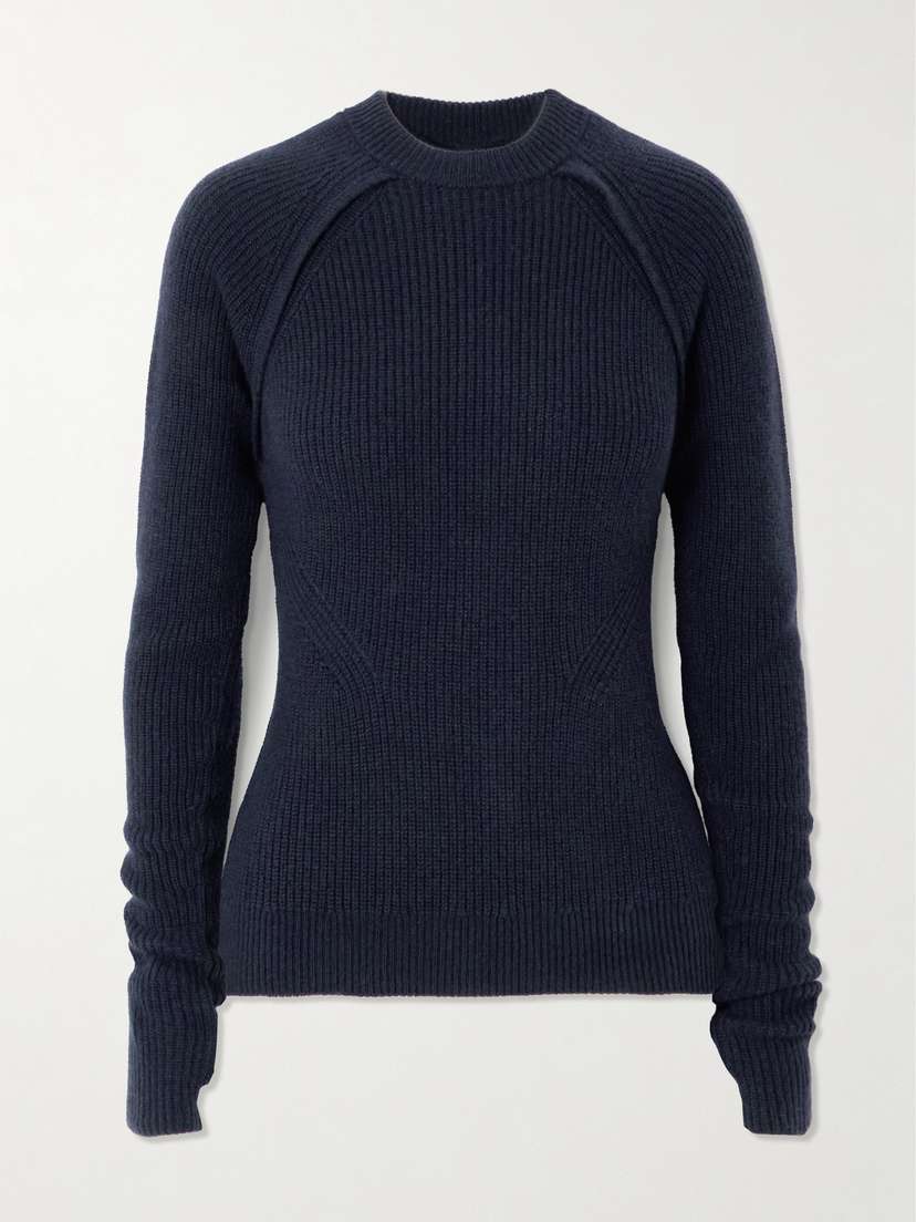 SASUPHI Marine Ribbed Cashmere Sweater