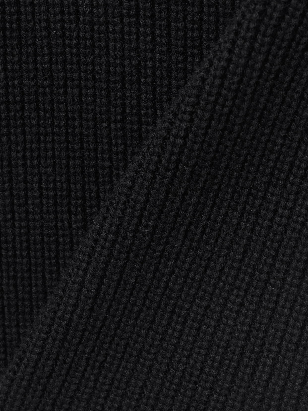 Sa Su Phi Marine Ribbed Wool Turtleneck Mini Dress In Black
