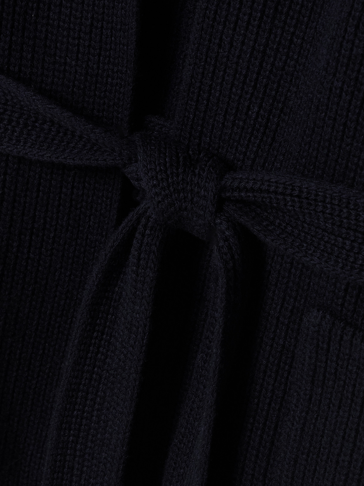 Sa Su Phi Belted Ribbed Merino Wool And Cashmere-blend Cardigan In Blue