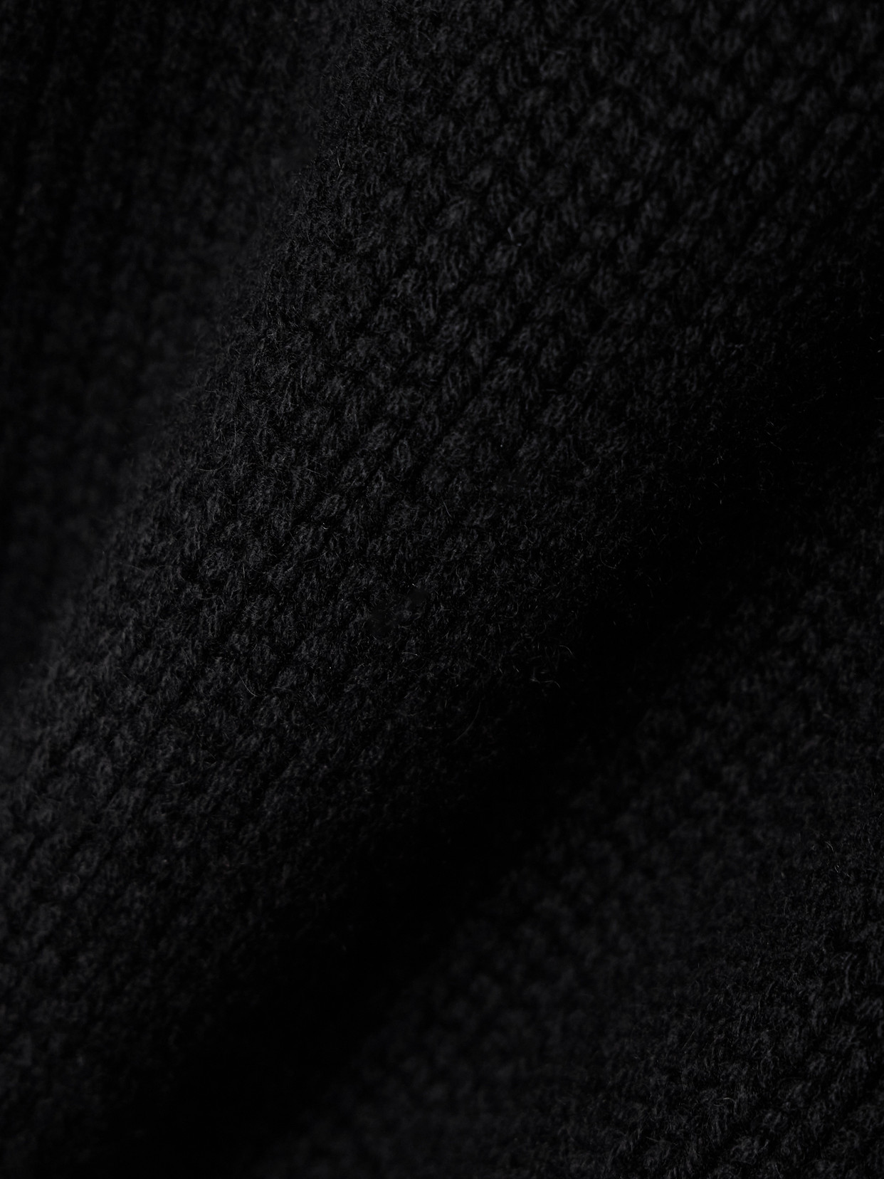Oversized Cutout Ribbed Cashmere Turtleneck Sweater