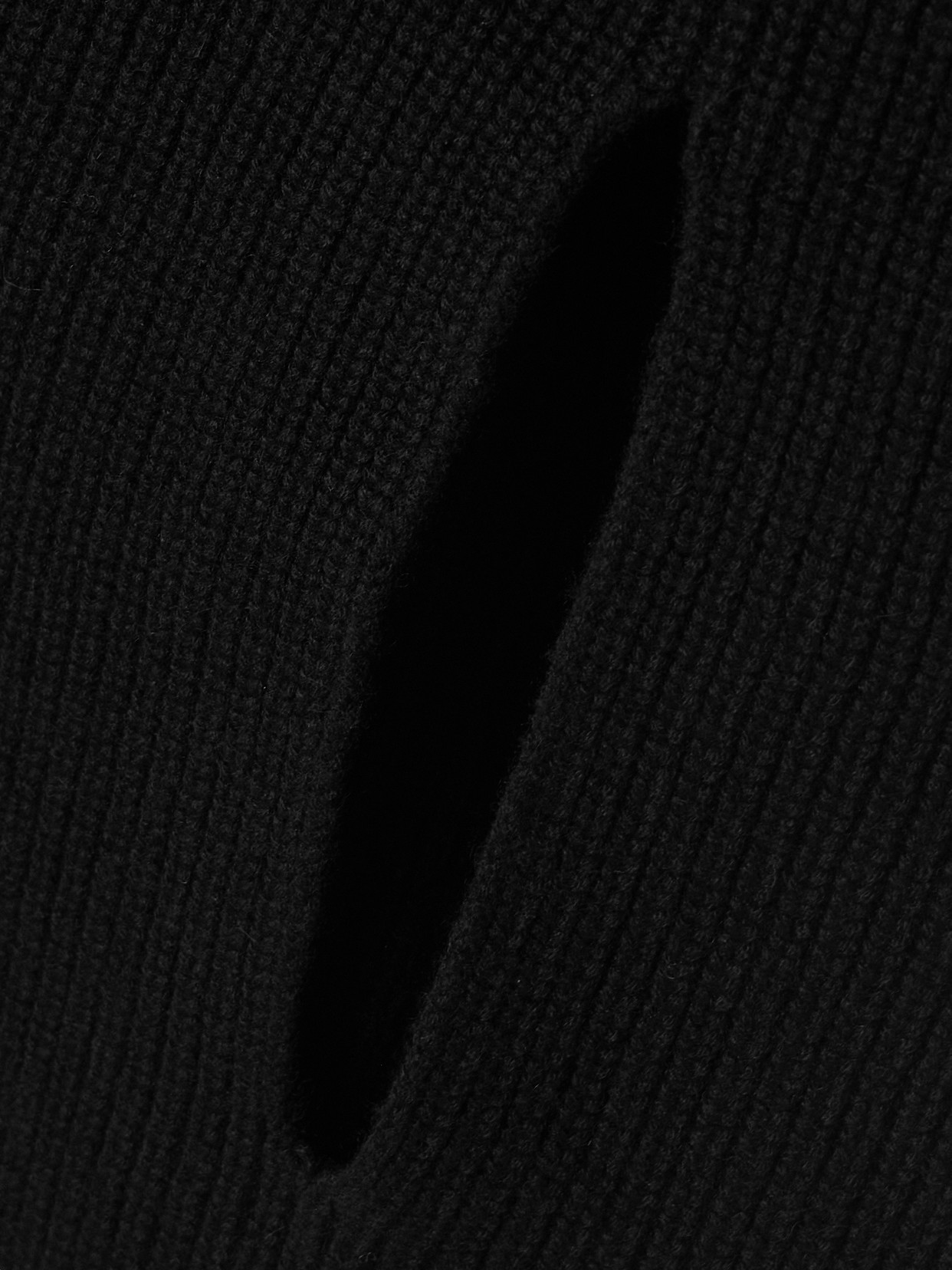 Sa Su Phi Marine Ribbed Cashmere Cape In Black