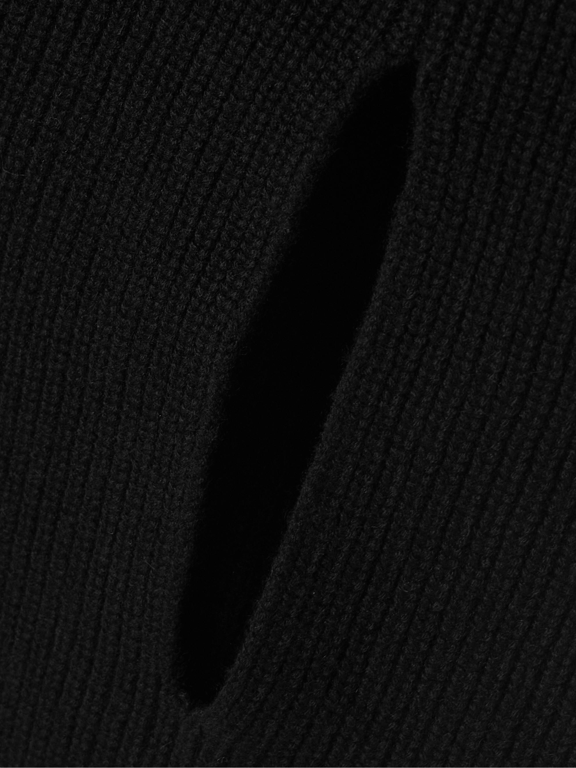 Sasuphi Marine ribbed cashmere cape